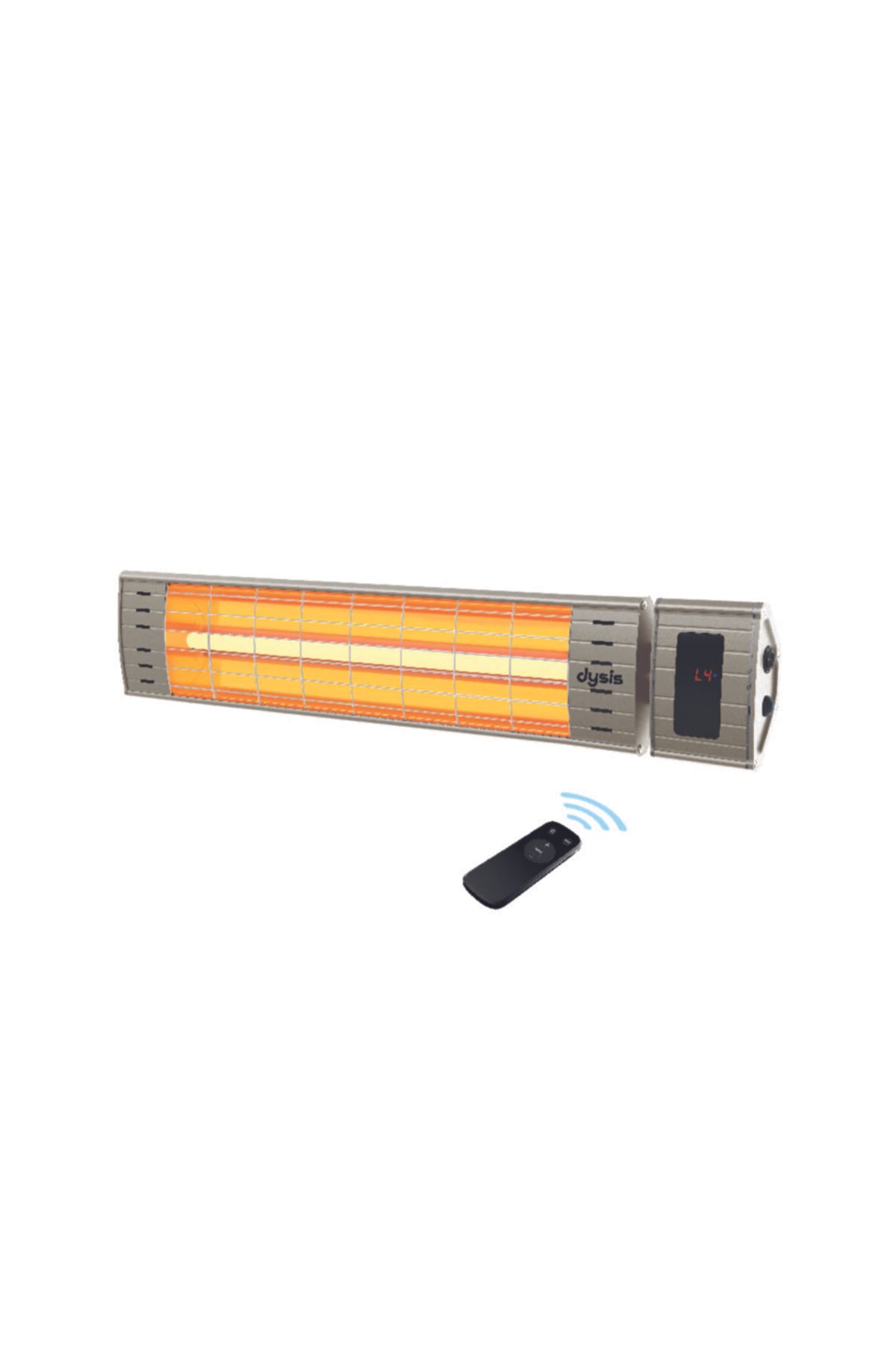 Dysis Htr-7422.e.uk Art Plus Karbon Serisi 2300w Bej Uzaktan Kumandalı Yatay Dış Mekan Isıtıcı