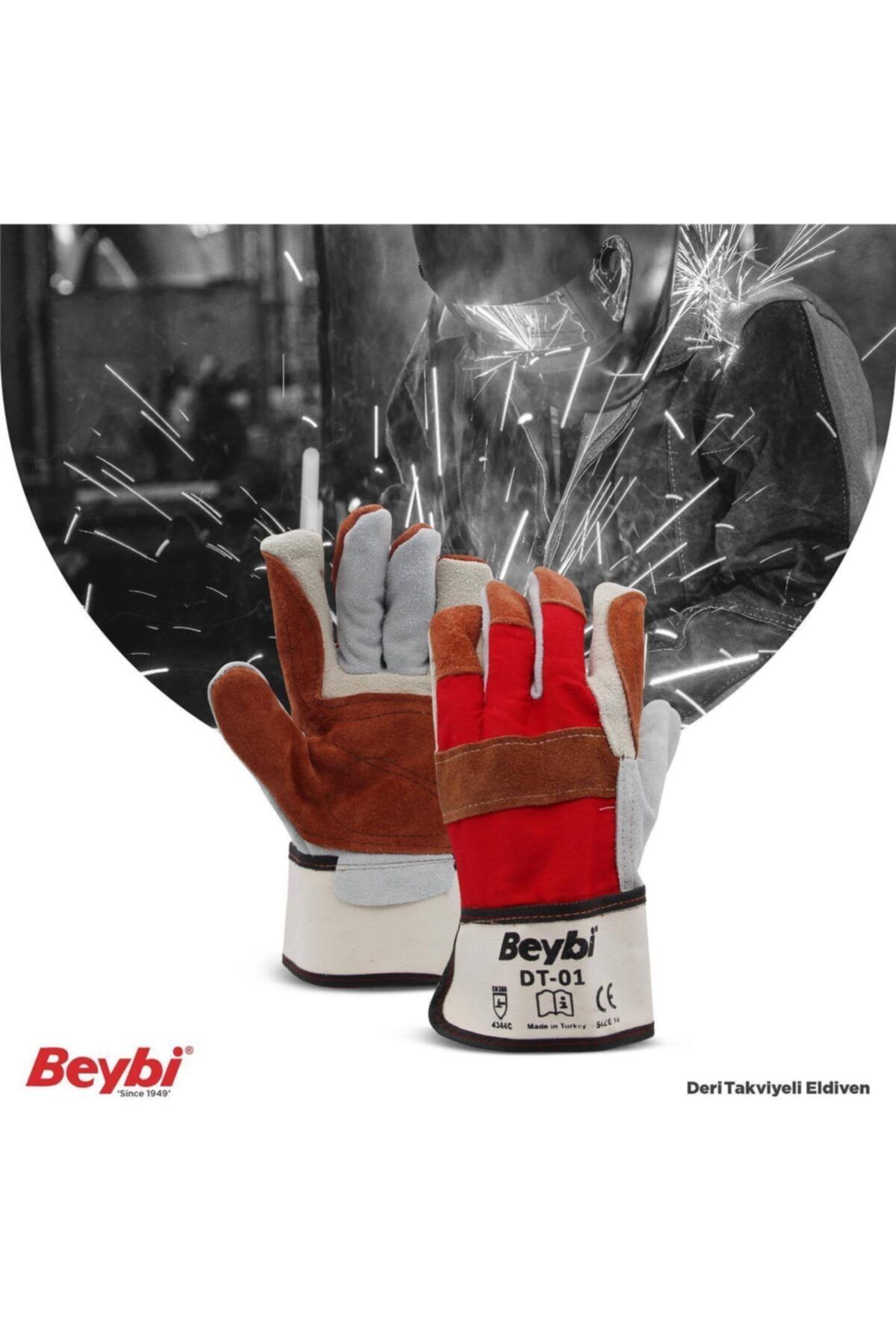 Beybi Dt-01 Deri Takviyeli Eldiven Kaynakçı