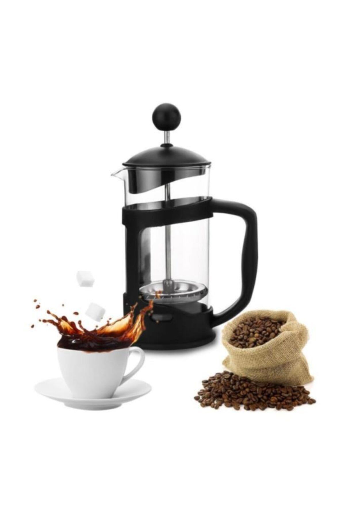 Penguen Png 2302 French Press Süzgeçli Çay Kahve Kupası 350 ml