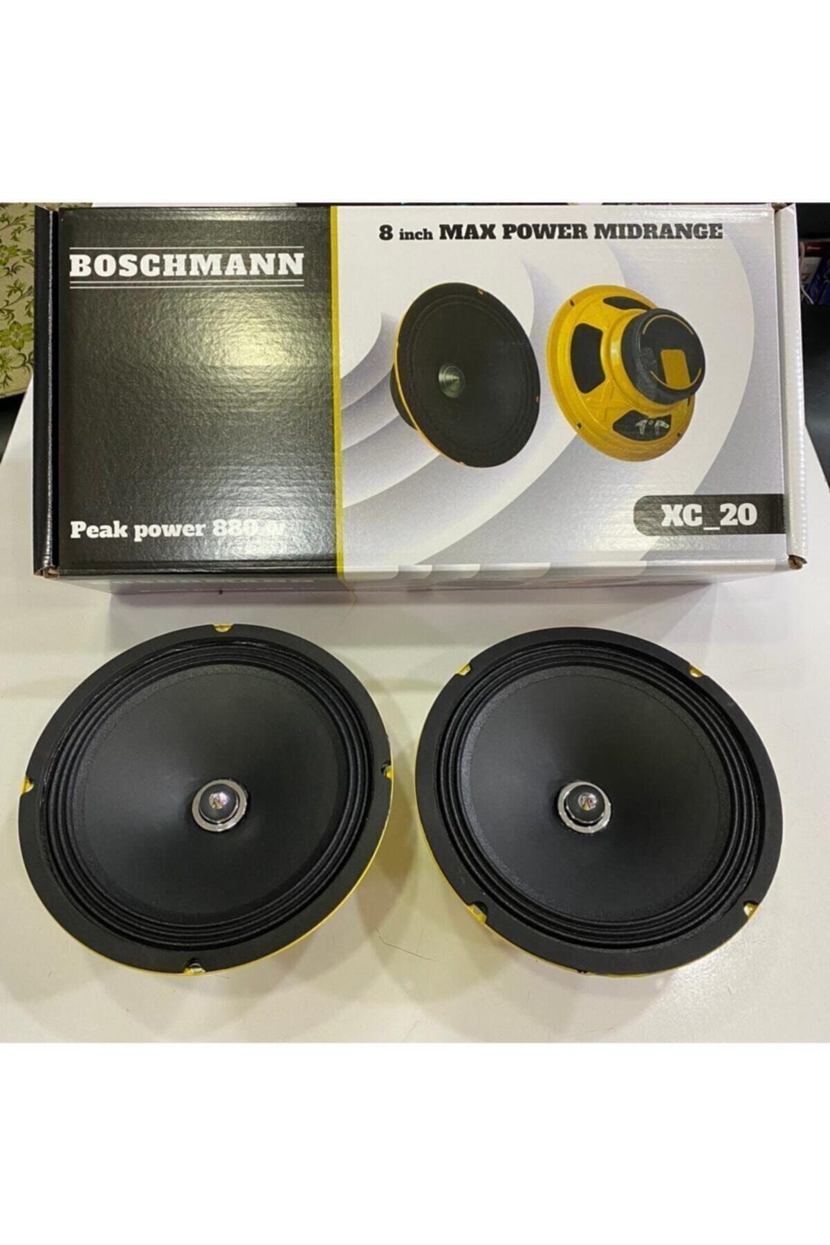 Boschmann 20cm Midrange 880wat Yeni Seri Kurşun Göbekli Iki Adet Kapaklı