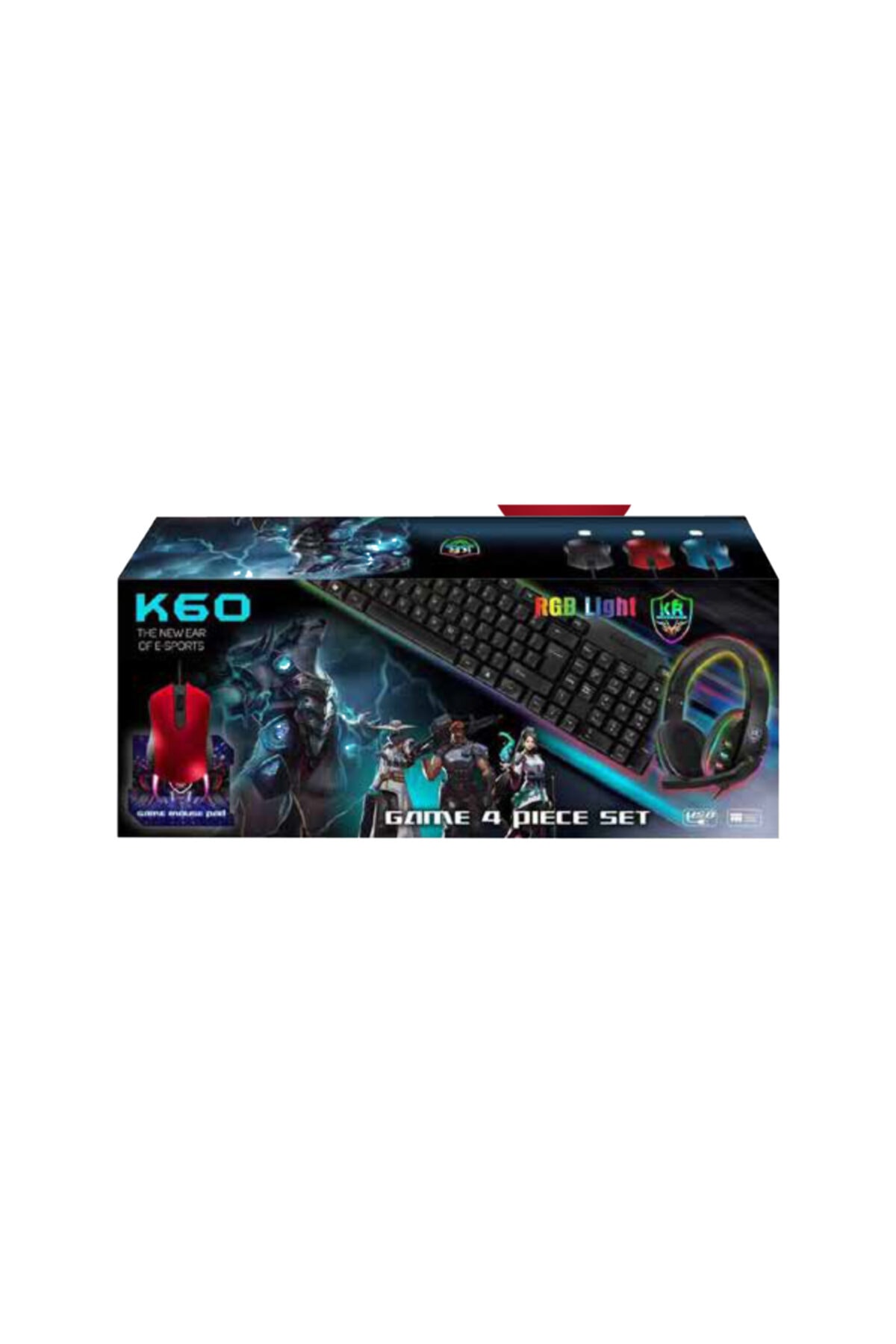 Tk Tech Oyuncu Seti Klavye Mouse Pad Kulaklık