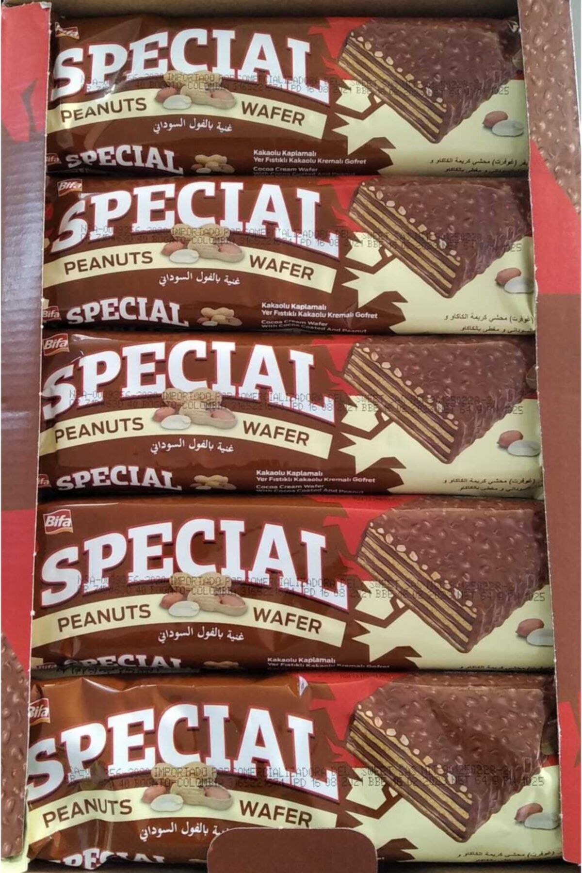 Bifa Specıal Kakao Kap.yer Fıstıklı Kakaolu Kremalı Gofret 64 Grx20 Adet