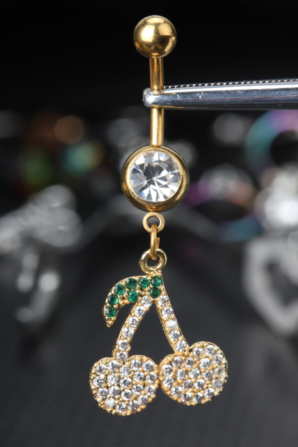 depozoom Cerrahi Çelik Pineapple Göbek Piercing