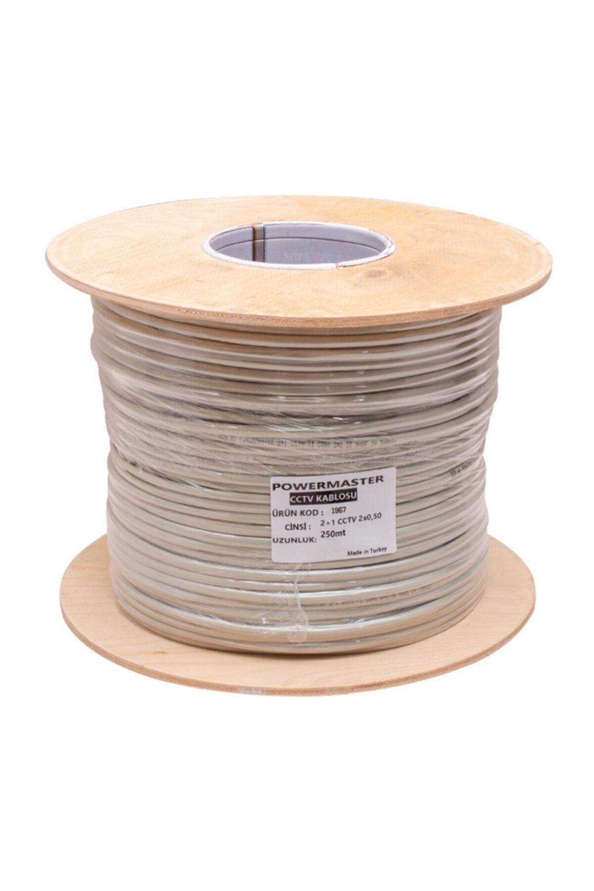 Powermaster Kamera Kablosu Cctv Bakır (cu) 2+1 2 X 0.50 Mm 250 Metre