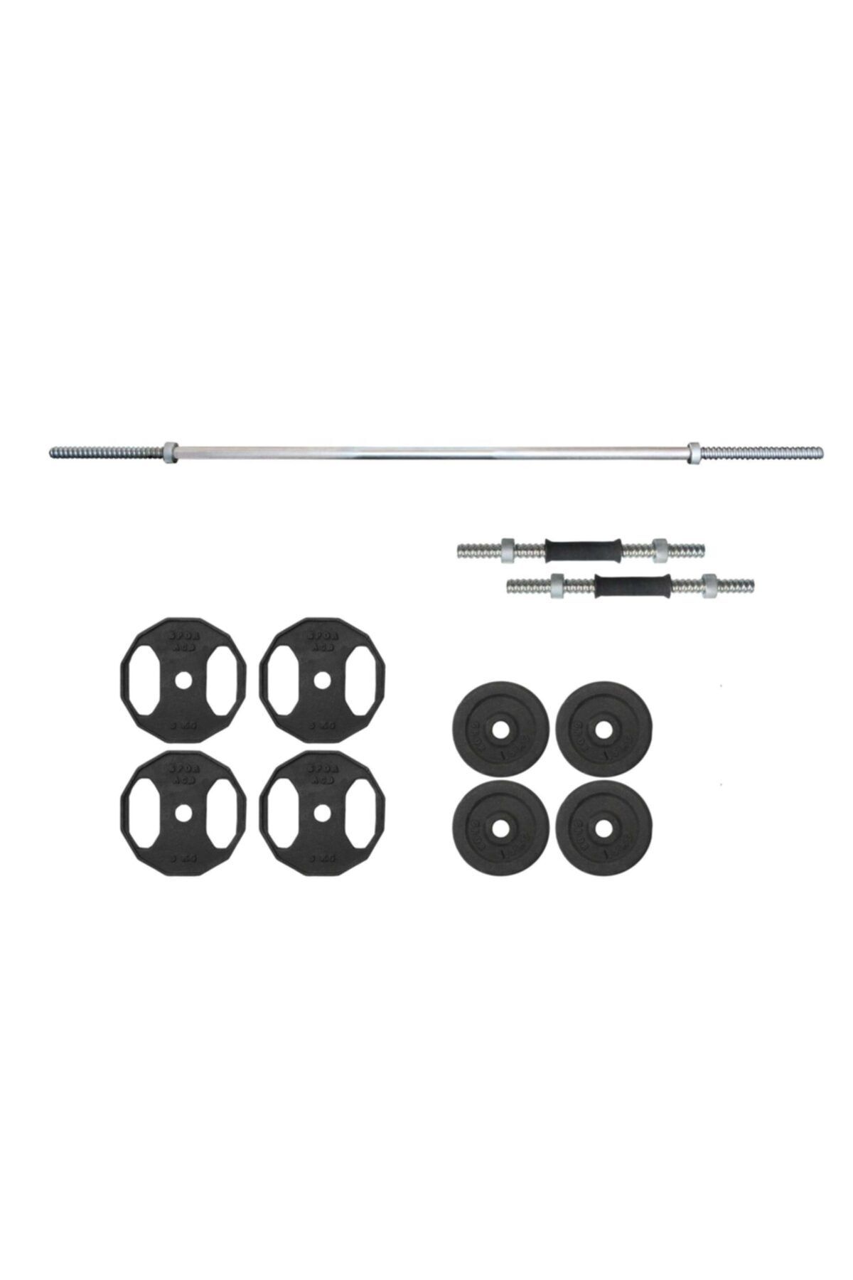 ACDSPOR 40 Kg Demir Döküm 150 Cm Barlı Set