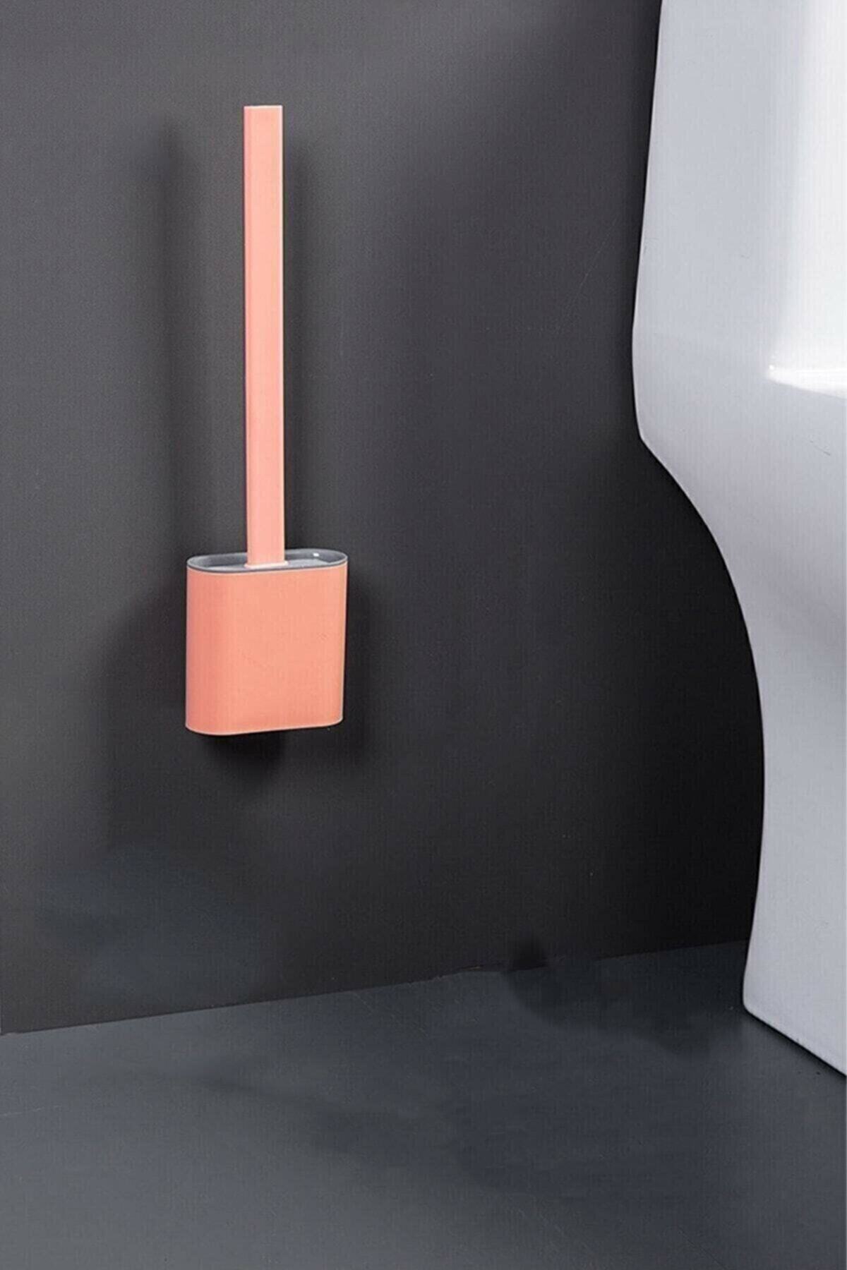 Canbay Store Silikon Tuvalet Fırçası Silikon Wc Fırça Pembe