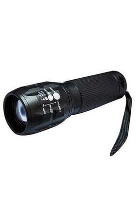 Klasik Zoomlu Led El Feneri + 3 Adet Pil Hediyeli Image 0