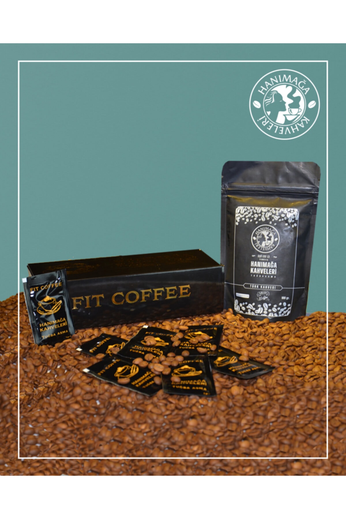 Hanımağa kahveleri Tuğba asma Fit Coffee - Türk Kahvesi (100 GR)