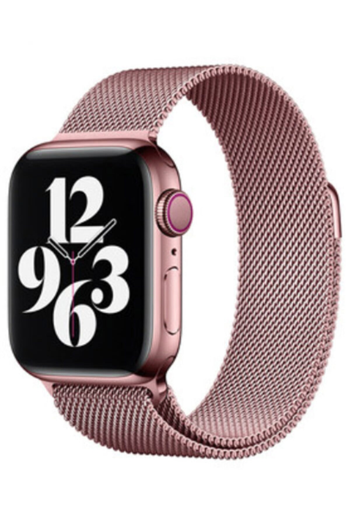 Apple Watch Series 7 38 40 41 Metal Örgü Işlemeli Kordon No11 + Socket