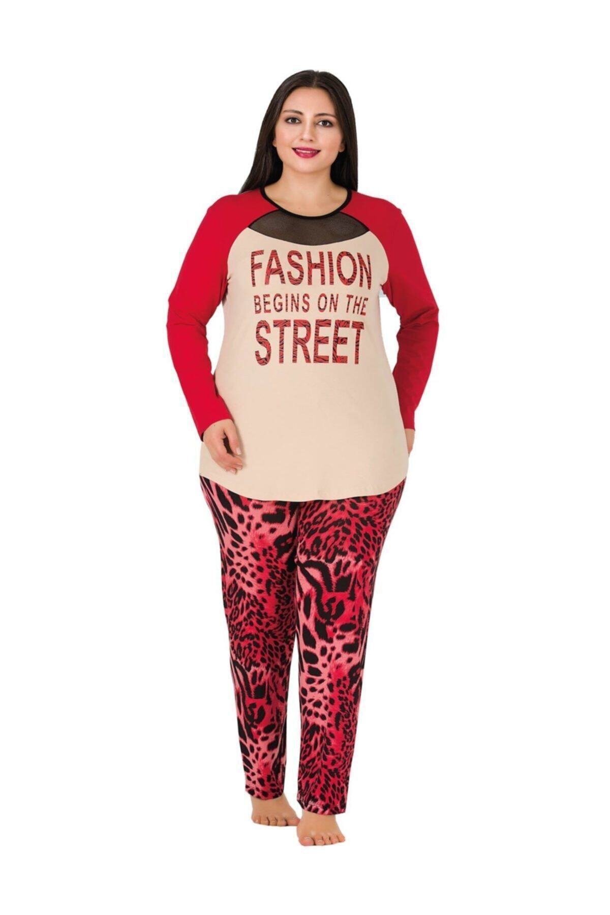 LONG NIGHT Büyük Beden Pijama Takımı