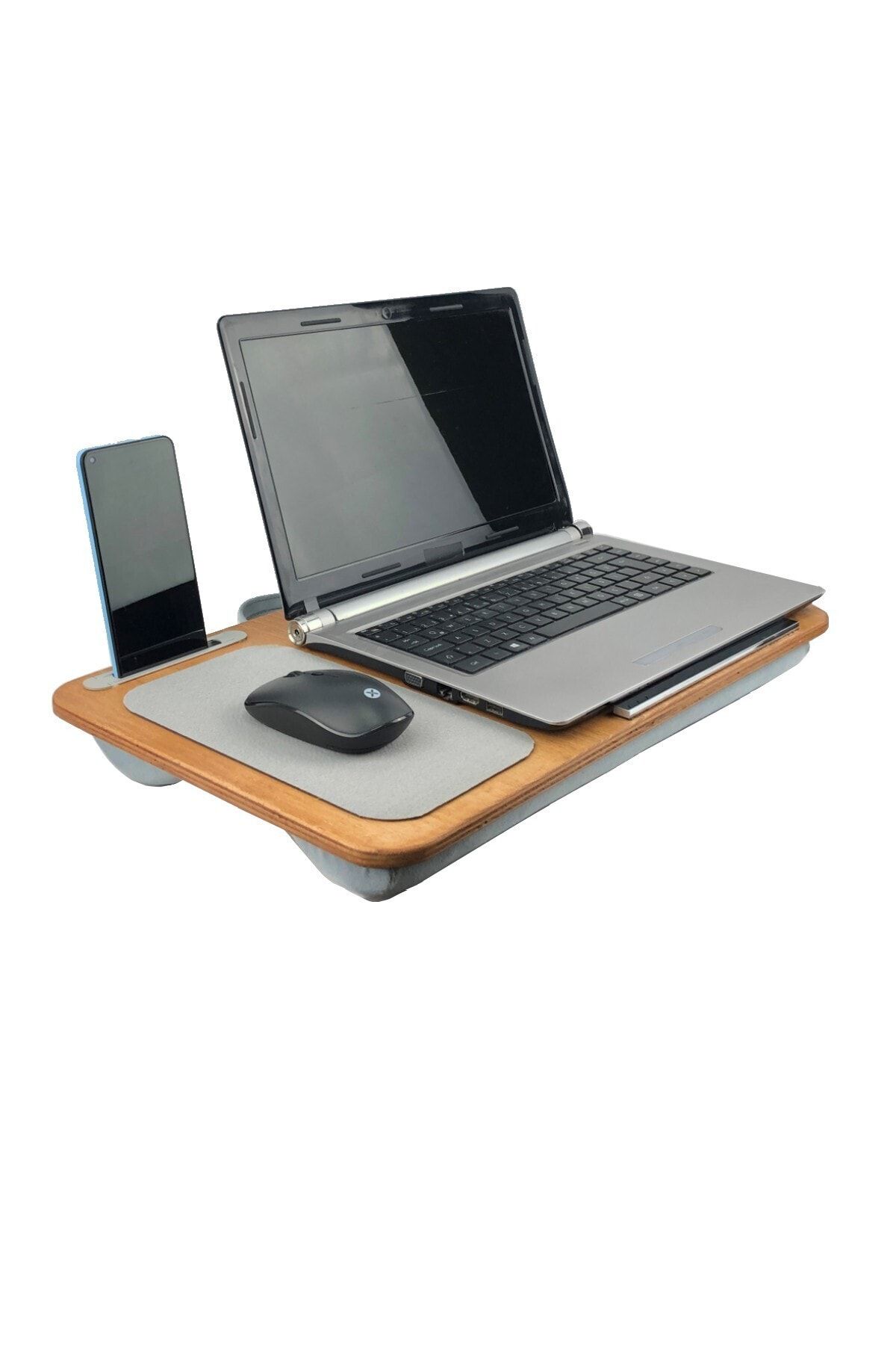 Aldecom Solak Portatif Taşınabilir Minderli Laptop Sehpası Çalışma Kucak Notebook Sehpası Masa Solaklar