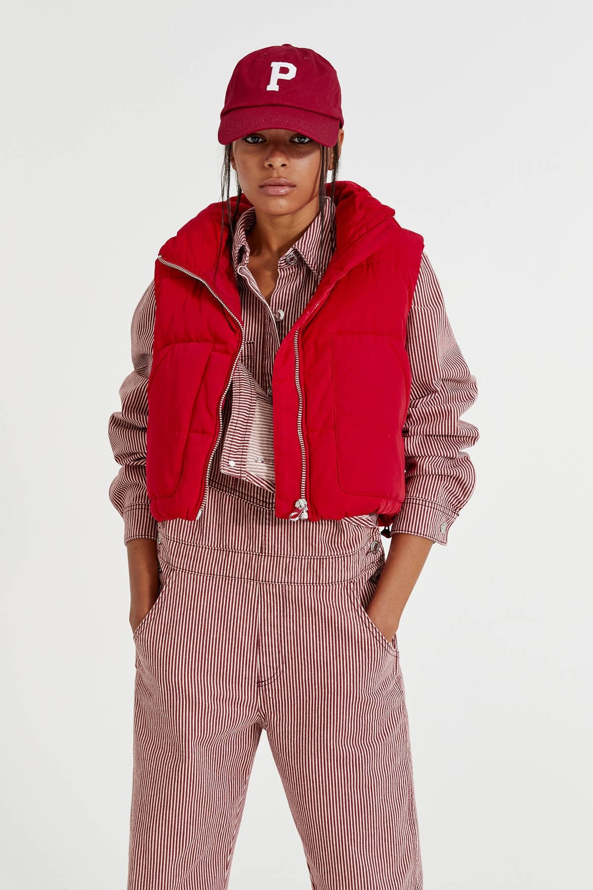 Pull & Bear Kısa Renkli Şişme Yelek