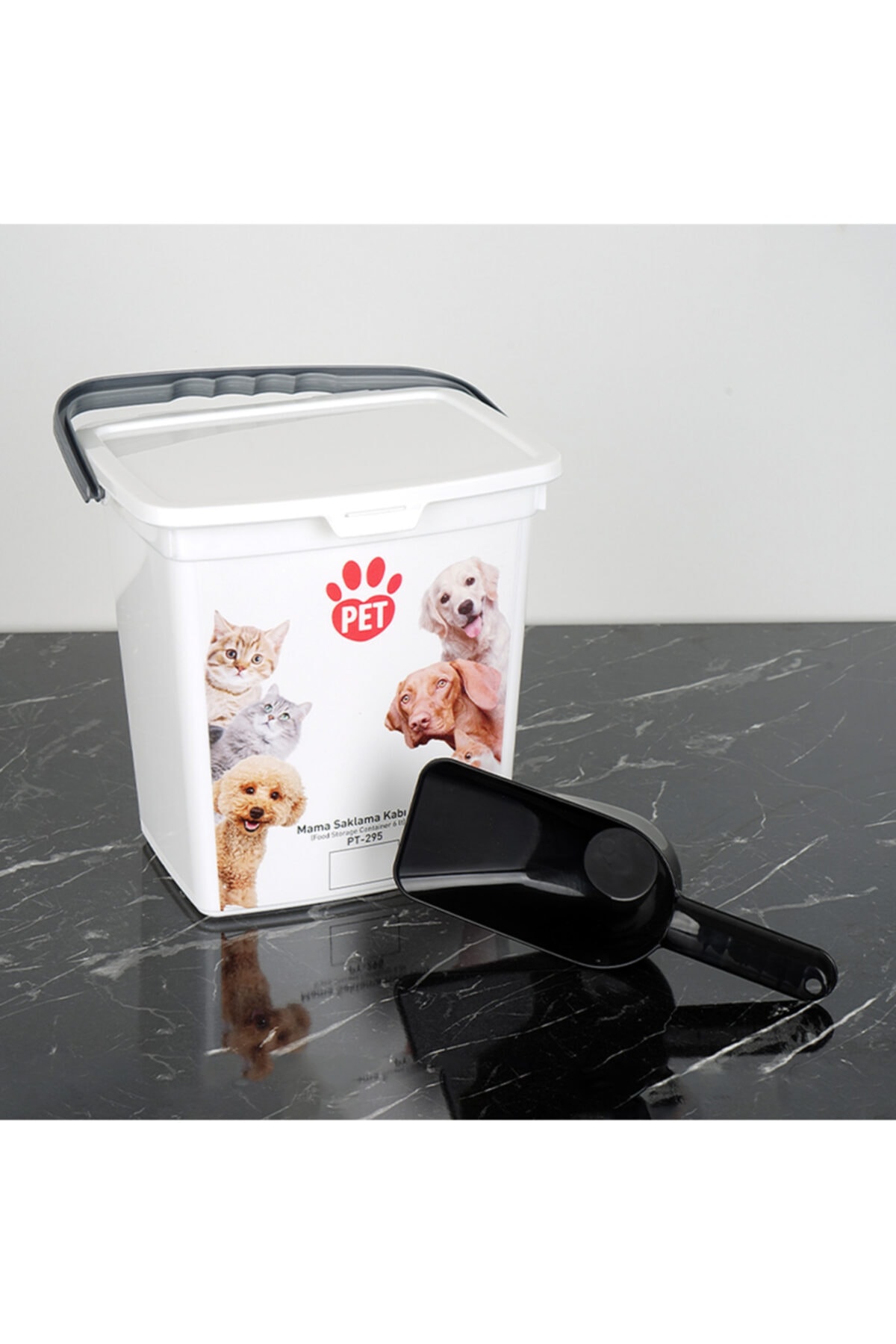 bimbambom Pet Evcil Hayvan Kuru Mama Saklama Kabı 6 lt