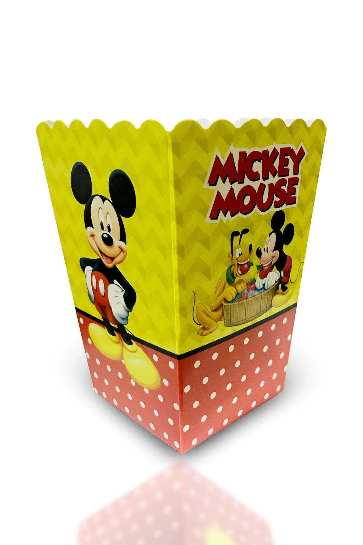Parti dolabı Mickey Mouse Konsept 8 Adet Mısır Kutusu