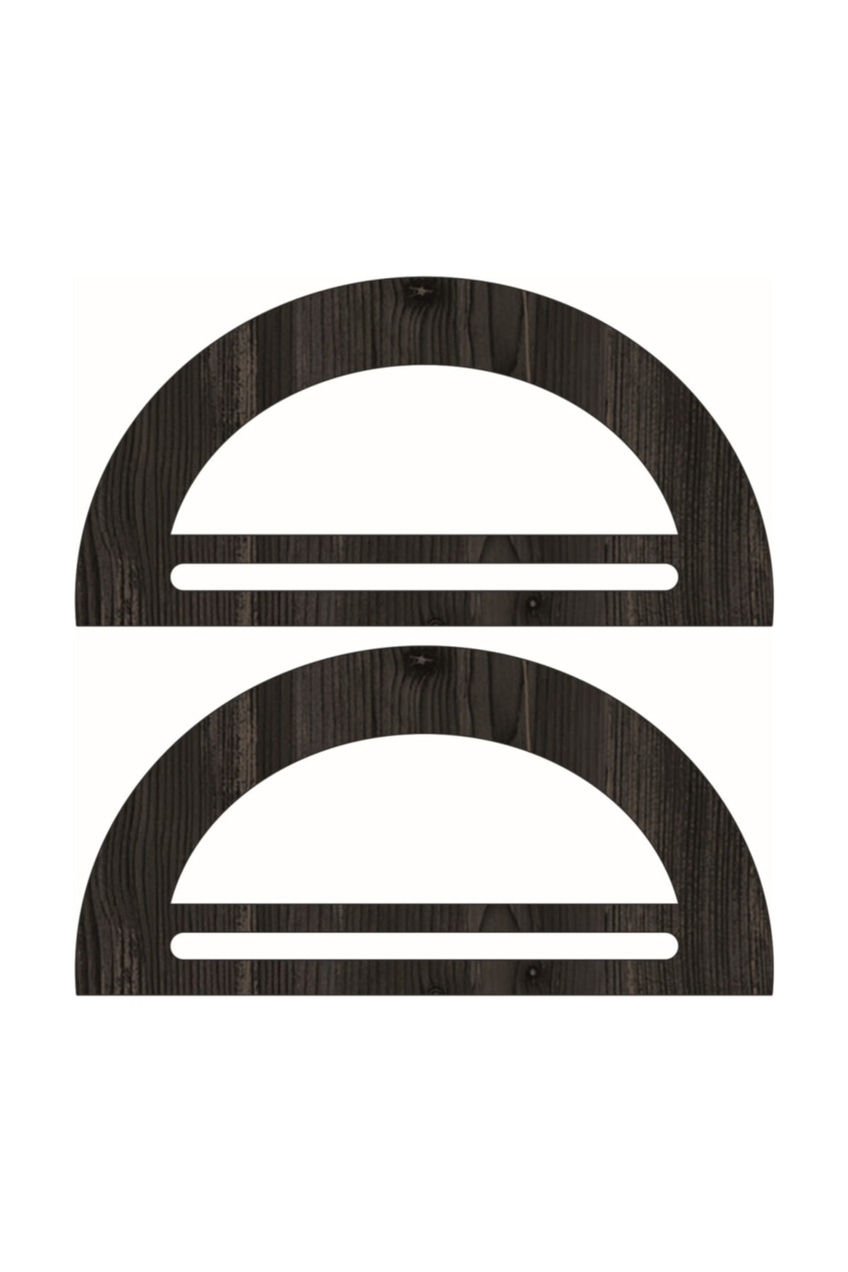 saray lazer Ahşap Çanta Kulp Model 18 - 20x10cm - 24 Çift