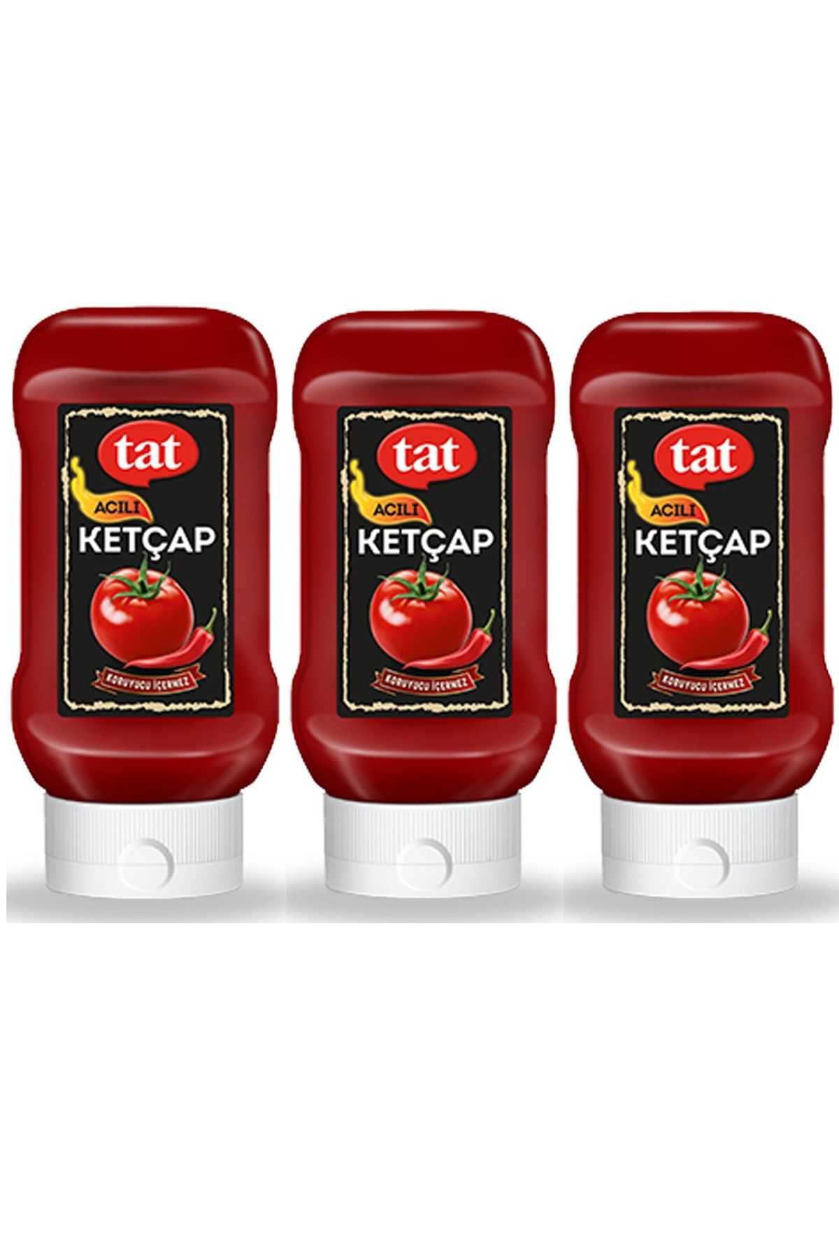 Tat Acılı Ketçap 250gr X3 Adet