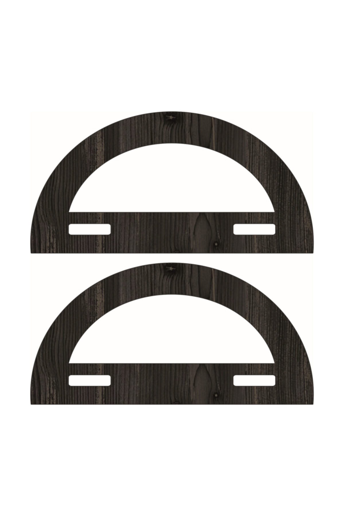saray lazer Toptan Ahşap Çanta Kulp Model 14 - 20x10 - Rebab - 24 Çift