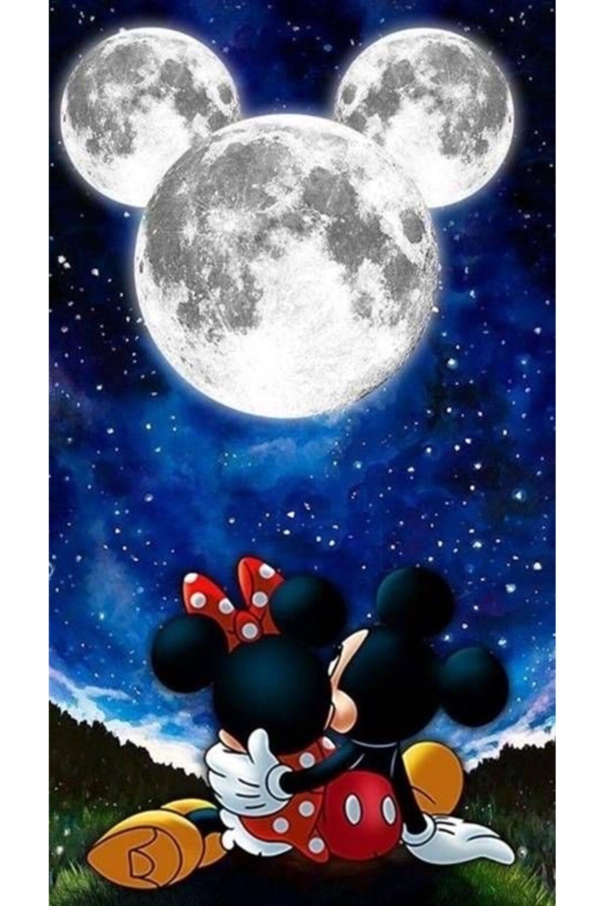 MARCEL SANAT Minnie ve Mickey Aşk 33x61