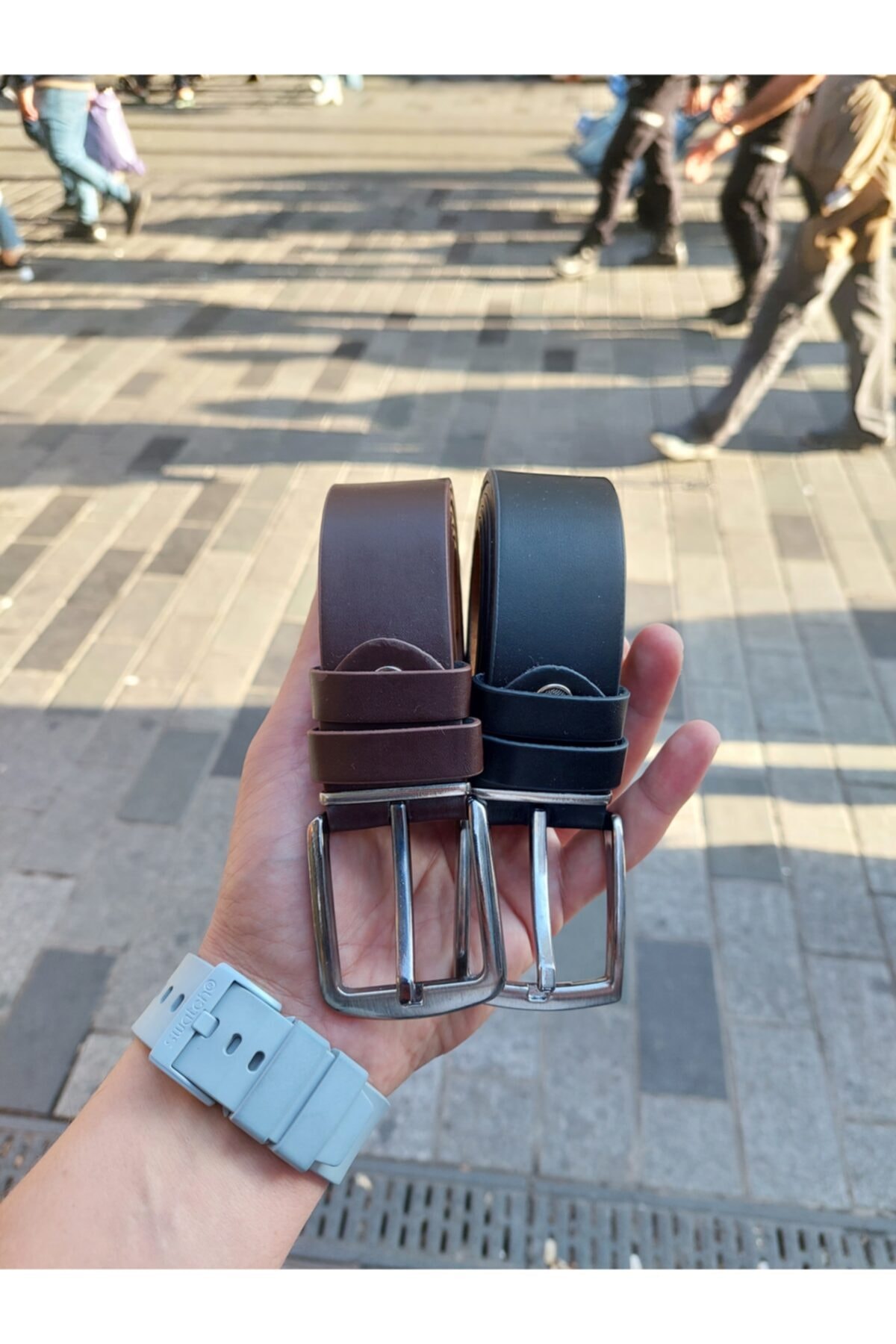 MARQUE SOSYETHEPAZARI Erkek Klasık Kot Ve Kumas Pantalon Kemerı 2 Adet