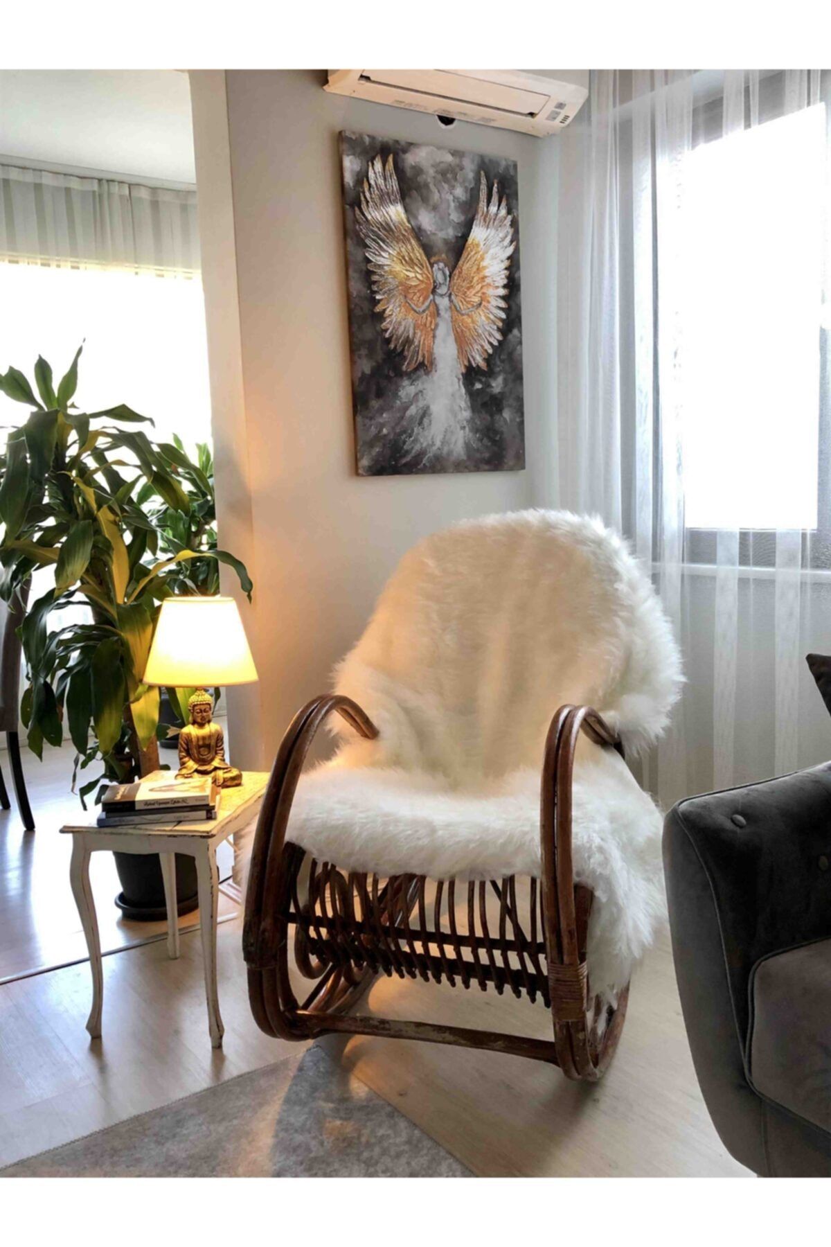 Basic Creation Peluş Koltuk Şalı