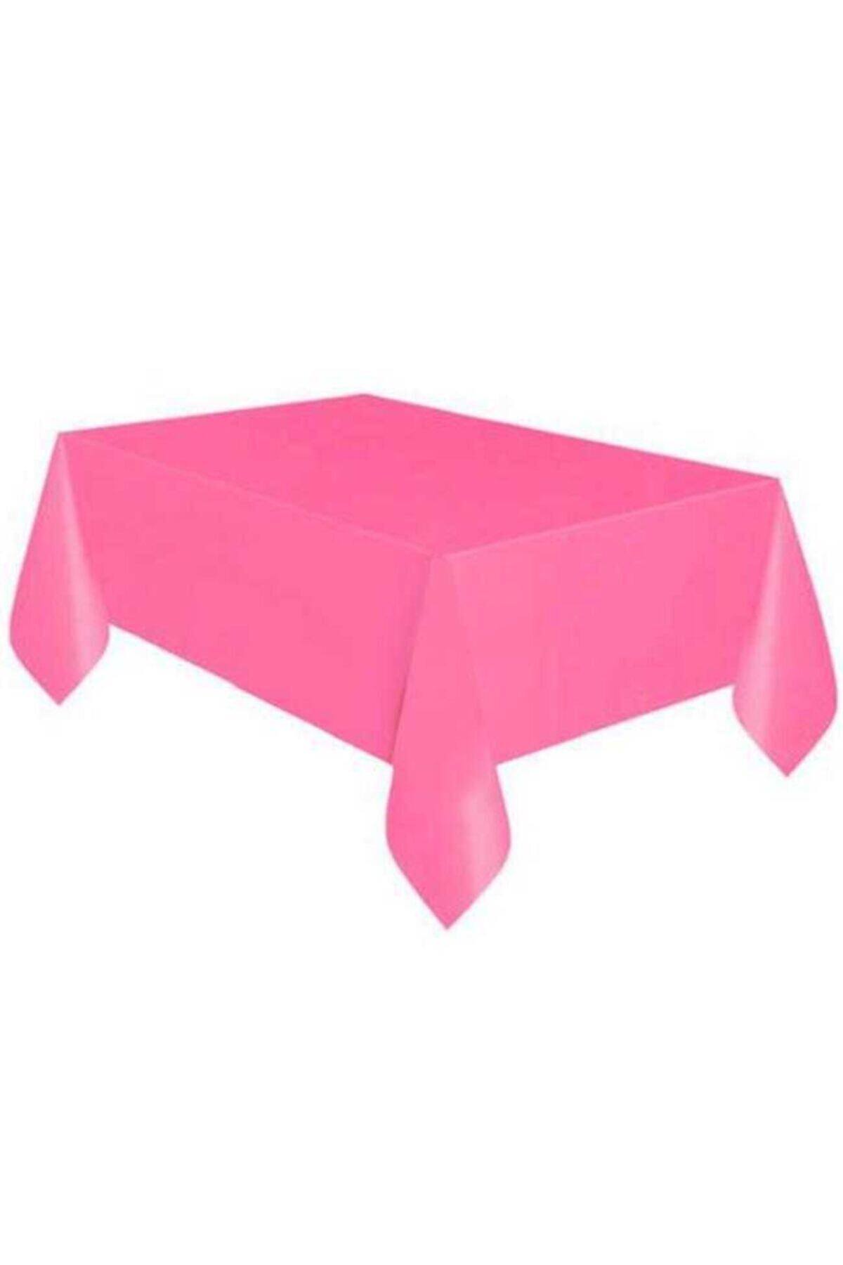 Skygo Parti Aksesuar Plastik Masa Örtüsü Pembe Renk 137x270 Cm