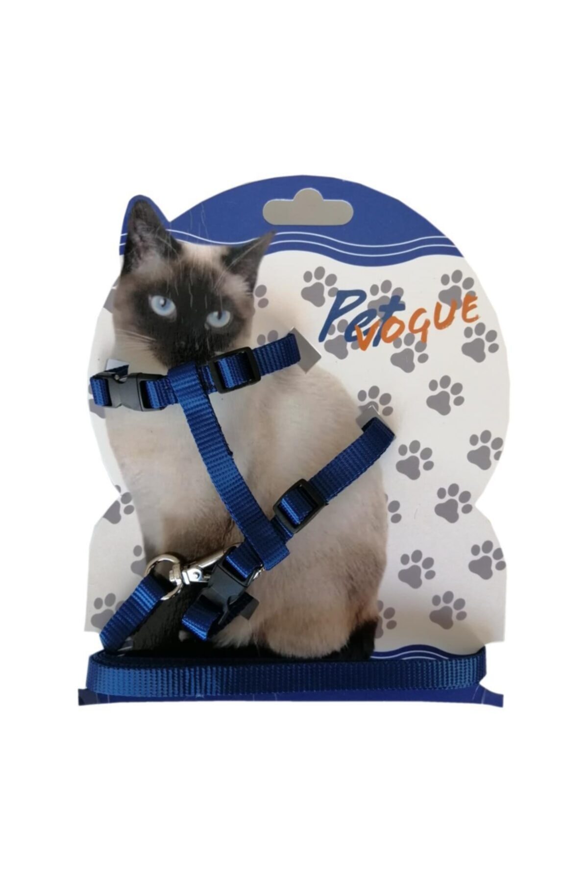 Berrinstore Markapet Kedi Göğüs Bel Tasma Takımı Medium Mavi 20*32-120 Cm