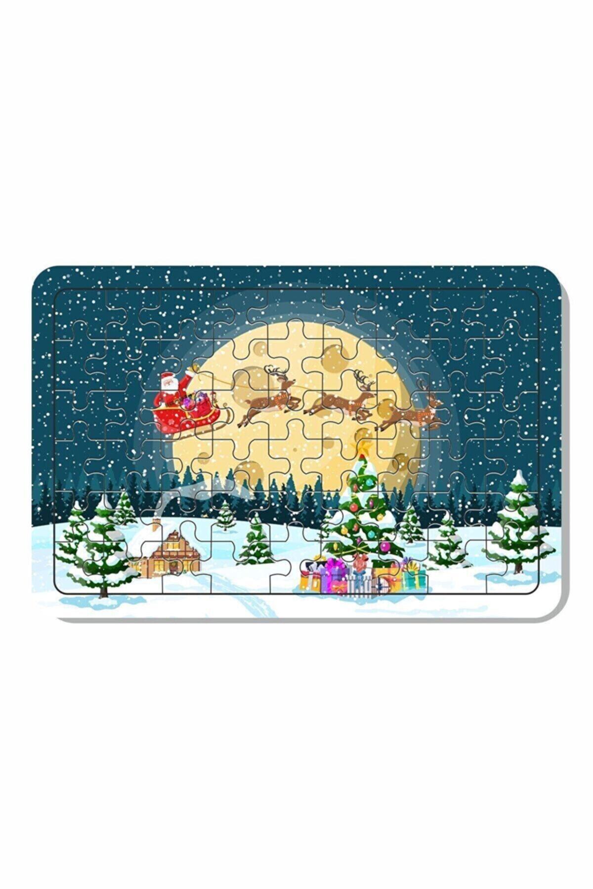 LİPYOS Puzzle Noel Baba Ve Geyikleri 54 Parça Ahşap Puzzle