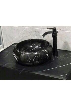 Toros Siyahı Teker Mermer Lavabo Image 0
