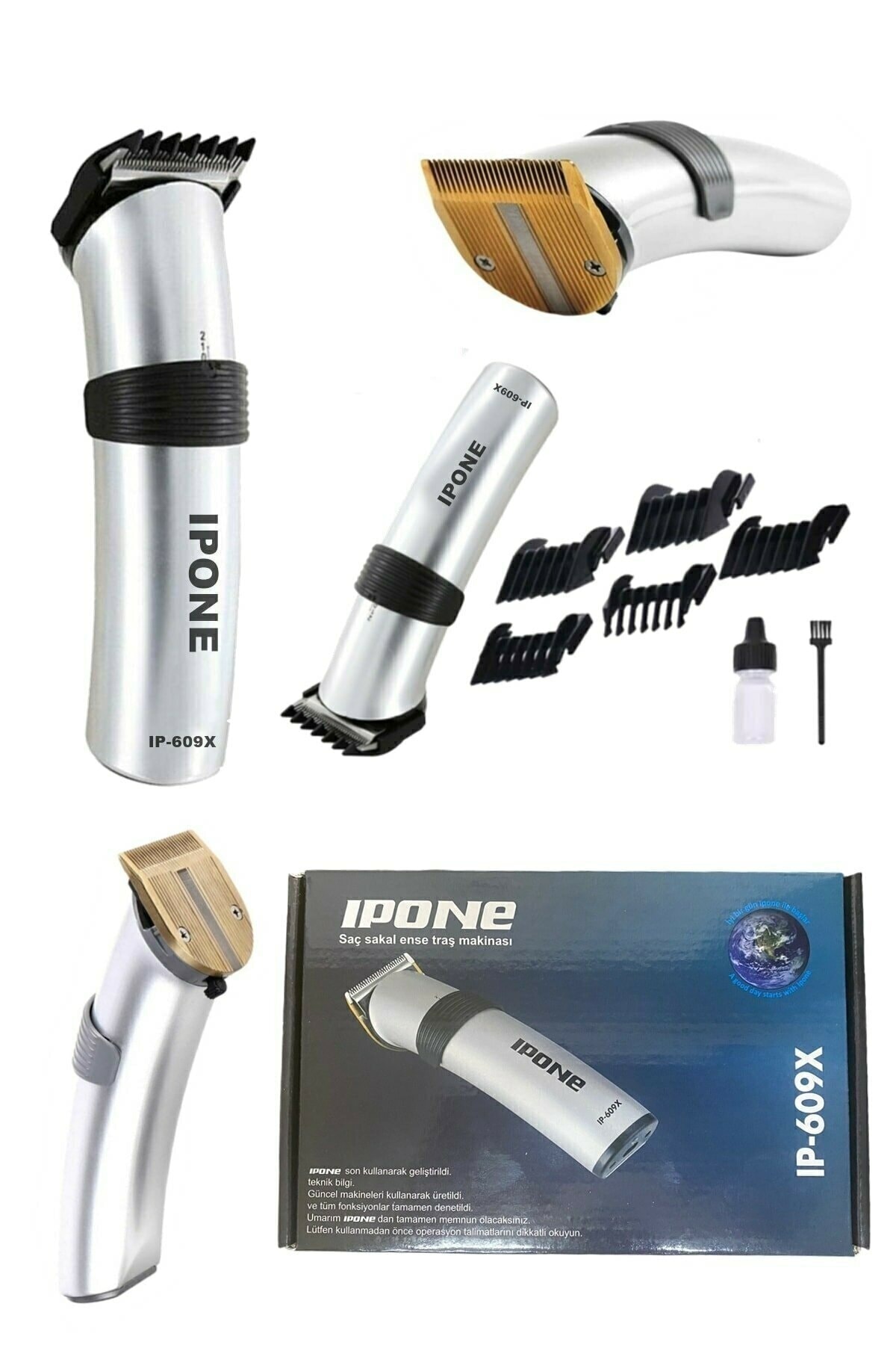 Ipone Ipone -609x Traş Makinesi Kuaför Tipi Şarjlı Kablosuz Sakal