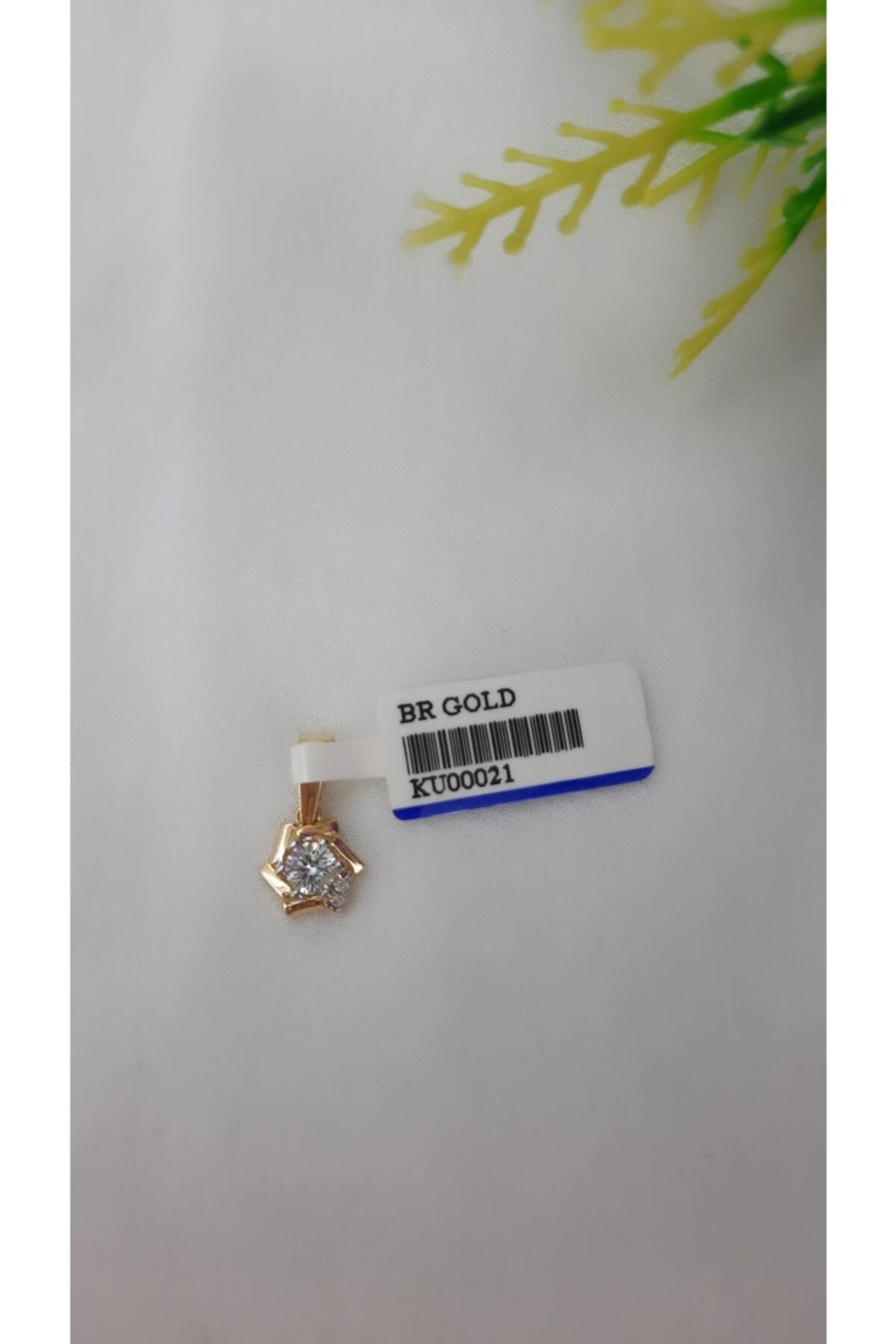 BR GOLD Tek Taş Kolye Ucu Altın