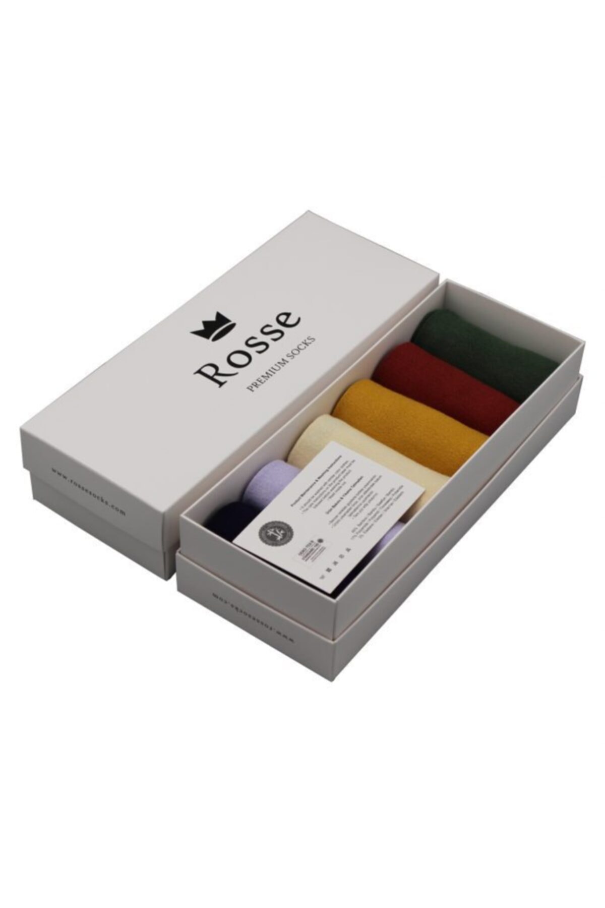 Rosse Socks Premium Kadın Yarım Konç 6’lı Bambu Mevsimlik Çorap -asorti
