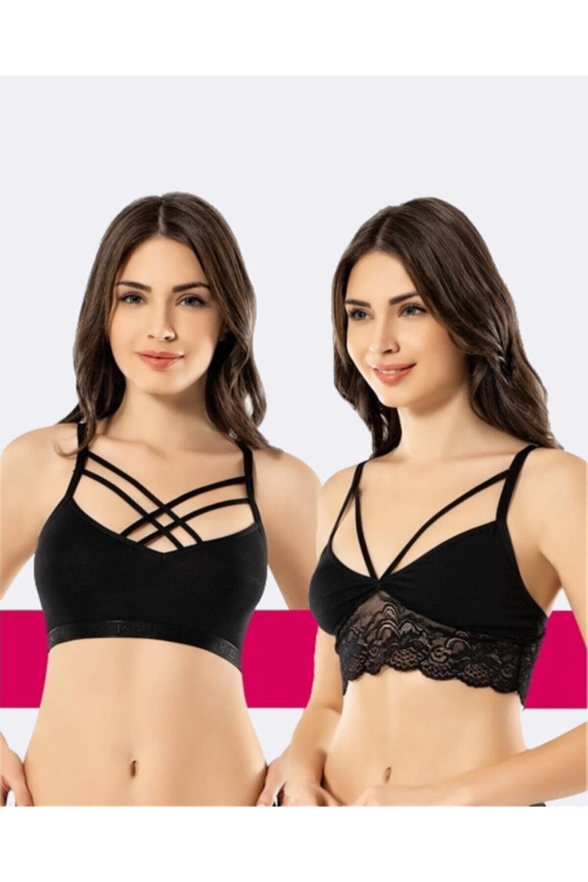 KOTA Askı Detaylı Büstiyer 2'li Paket Tm634342