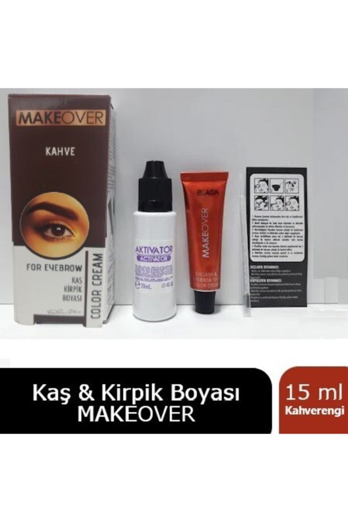 Makeover Kaş Kirpik Boyası Kahve 15 ml