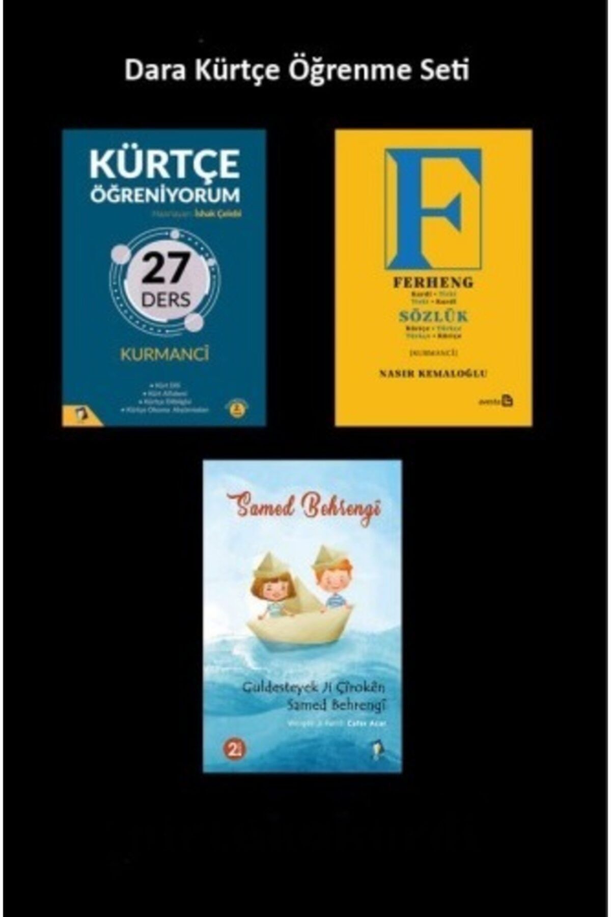 Dara Yayınları Kürtçe Öğrenme Seti - Kürtçe Öğreniyorum - Kürtçe Sözlük