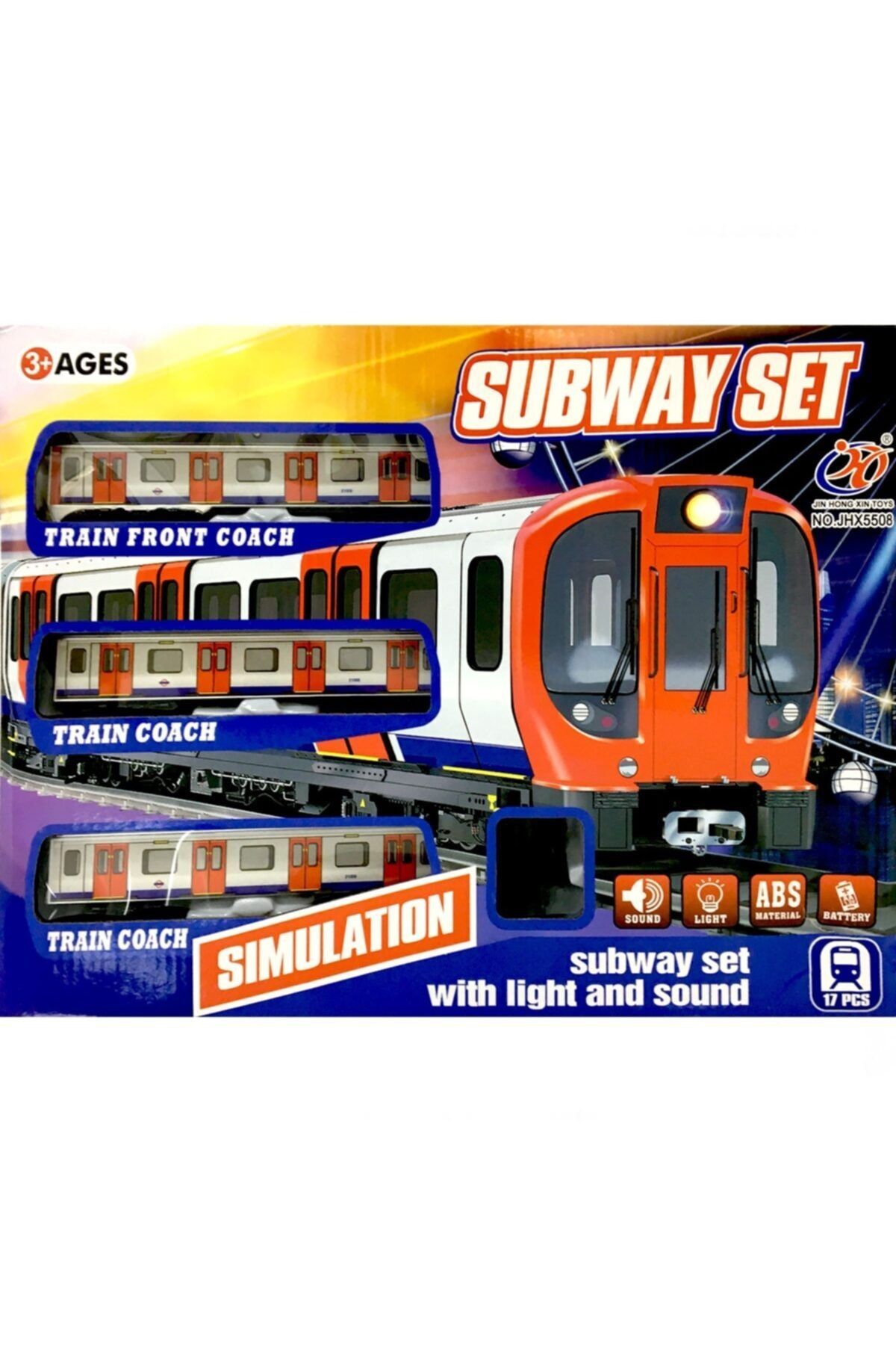 Beyaz At Yılın Ilk Fırsatları - Pilli Sesli Ve Işıklı Raylı Metro Tren Seti 17 Parça - ™ ®