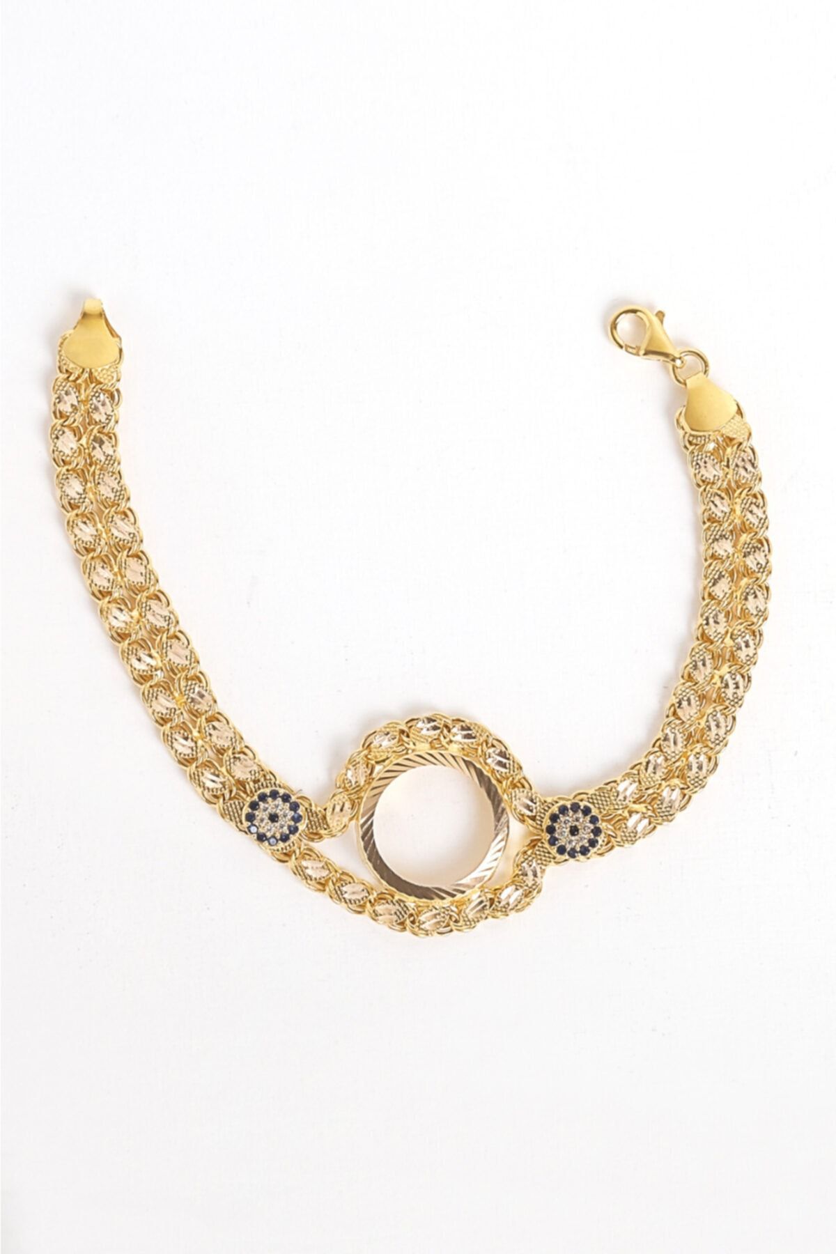 aytekgold Pullu Çeyrek Çerçeveli Bileklik 14 Ayar 10.36 Gram