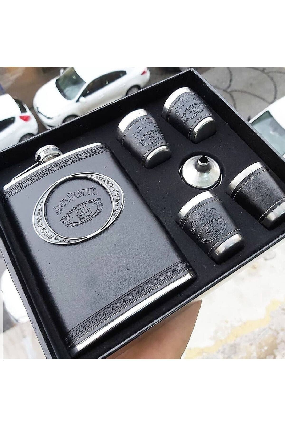 PASİFİK HOME Jack Daniels Matara Seti 4 Bardaklı