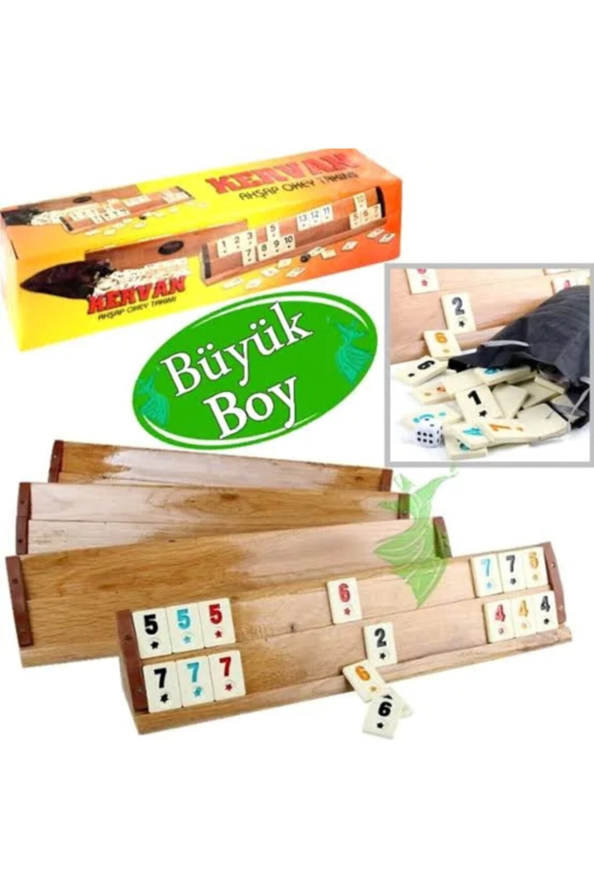 SLV Ahşap Okey Takımı Büyük Boy