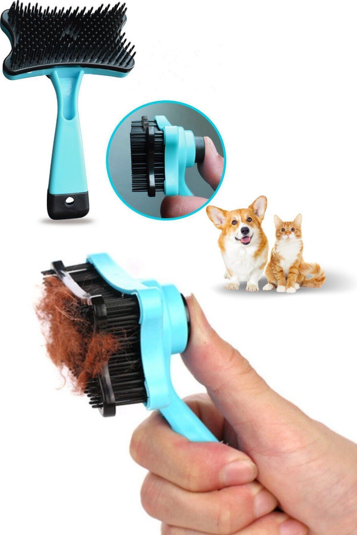 Pet Grooming Köpek Basmalı Tarak