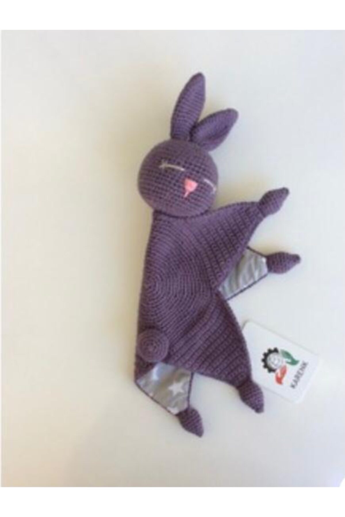 Karenk Mor Amigurumi Tavşan Uyku Arkadaşı