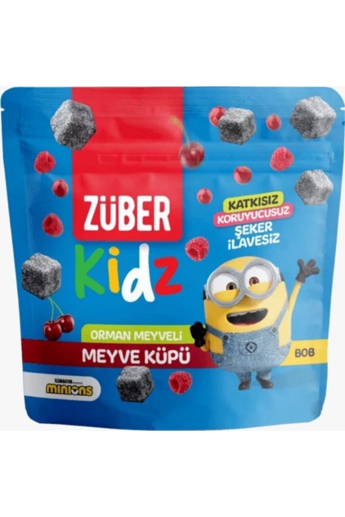Züber Kidz Meyve Küpü Orman Meyveli Şekersiz Sağlıklı Atıştırmalık - 12 Adet X 49 Gr