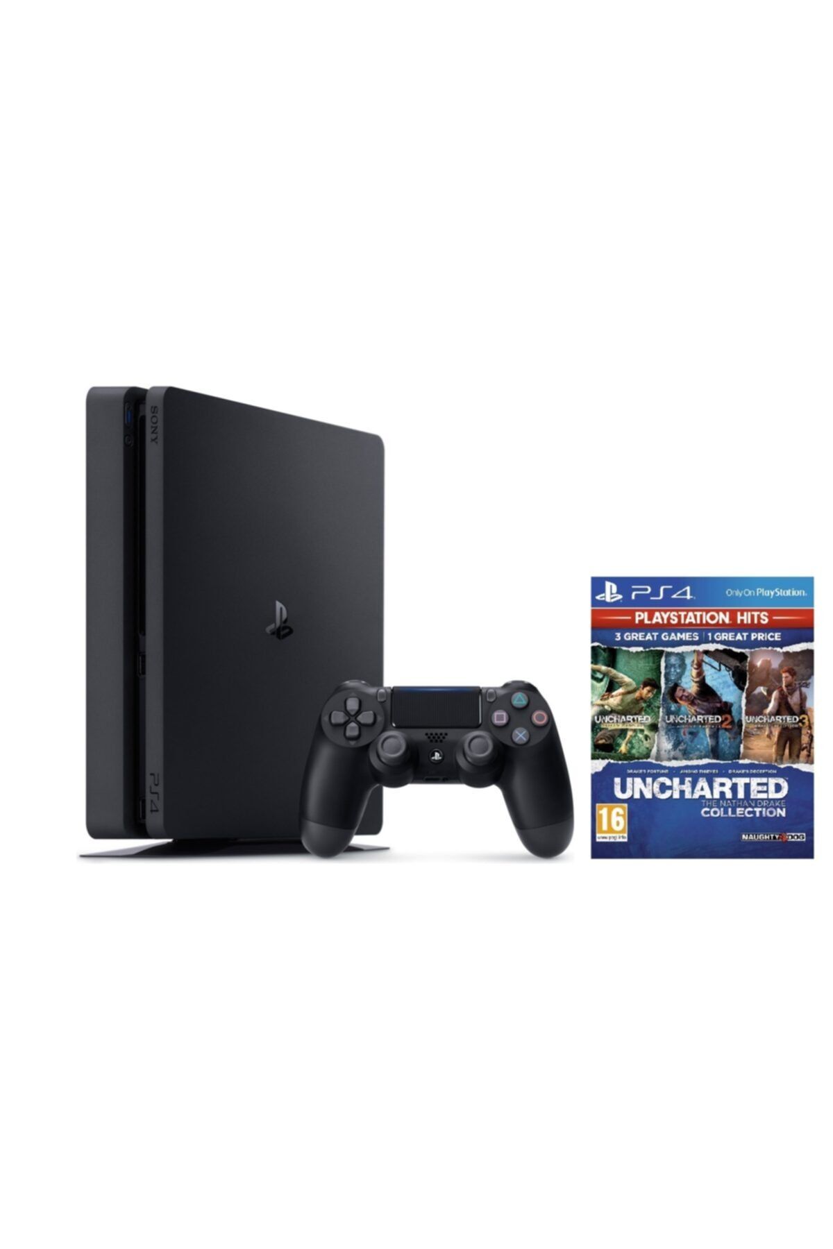 Sony Ps4 500 Gb Slim Uncharted Collection Oyun Cd Hediye (teşhir)