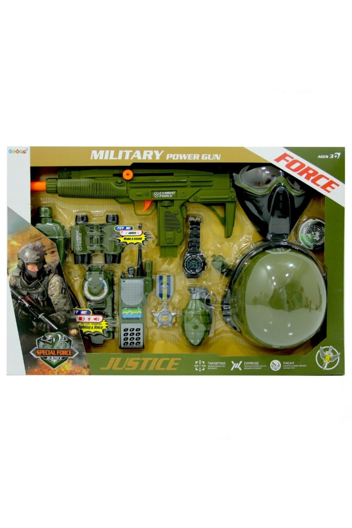 Beyaz At Power Gun Asker Seti 34340. -