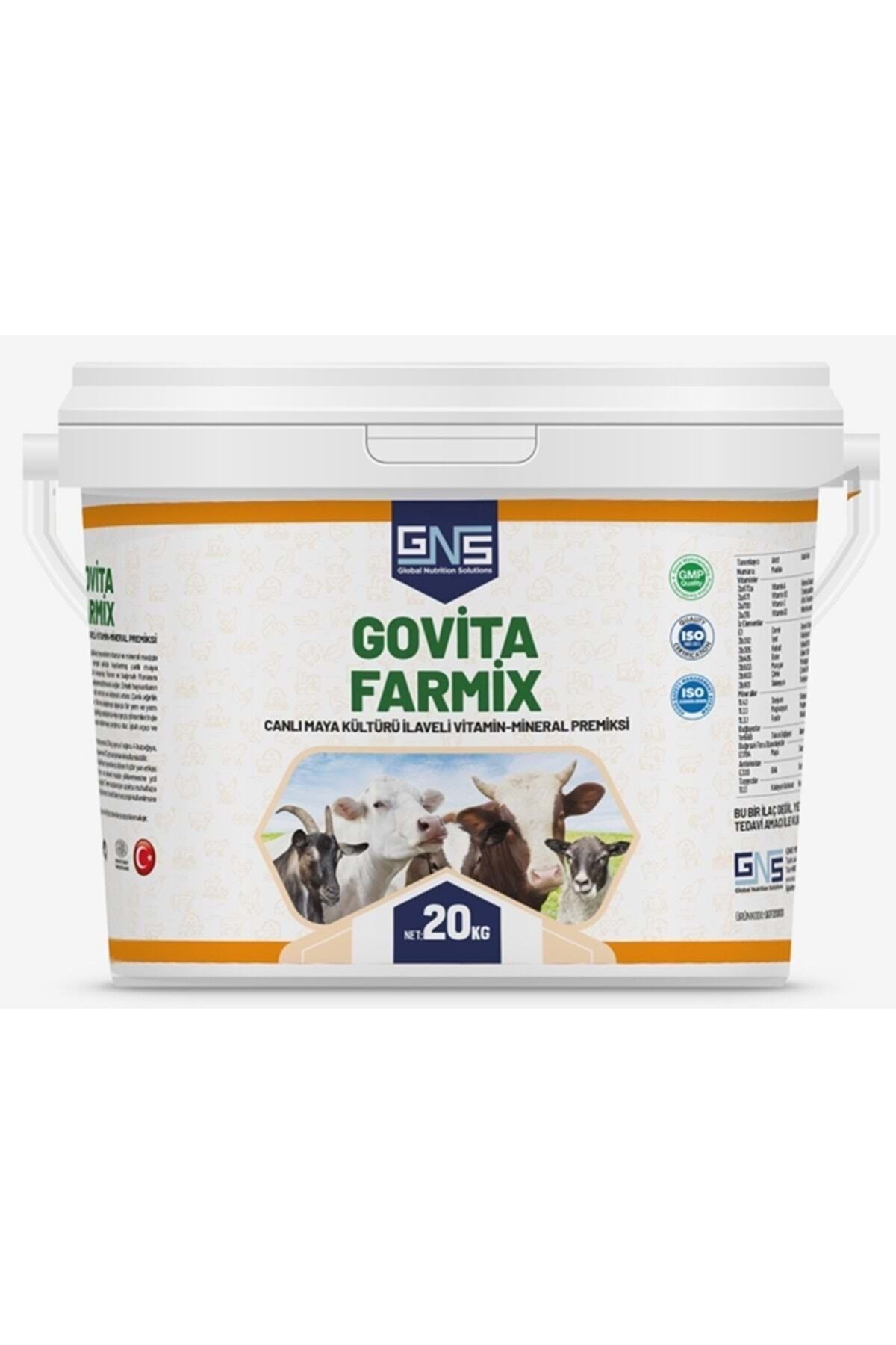 GNS Pharma Govıta Farmix 20 kg Kova Iştah Açıcı Verim Artırıcı Maya Ilaveli Premix