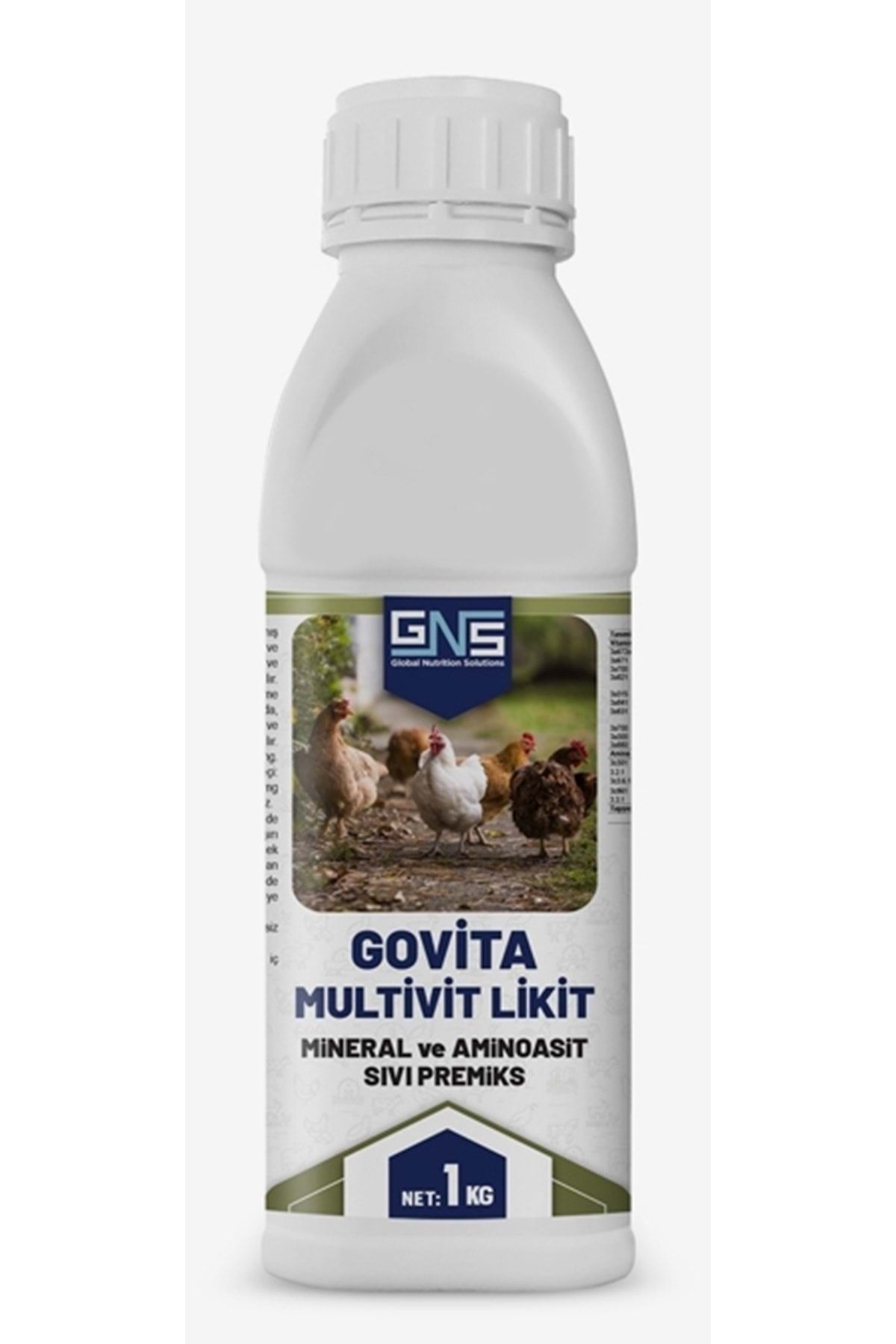 GNS Pharma Govita Multivit Likit 1kg Hayvanlar Için Vitamin Mineral Aminoasit Tak