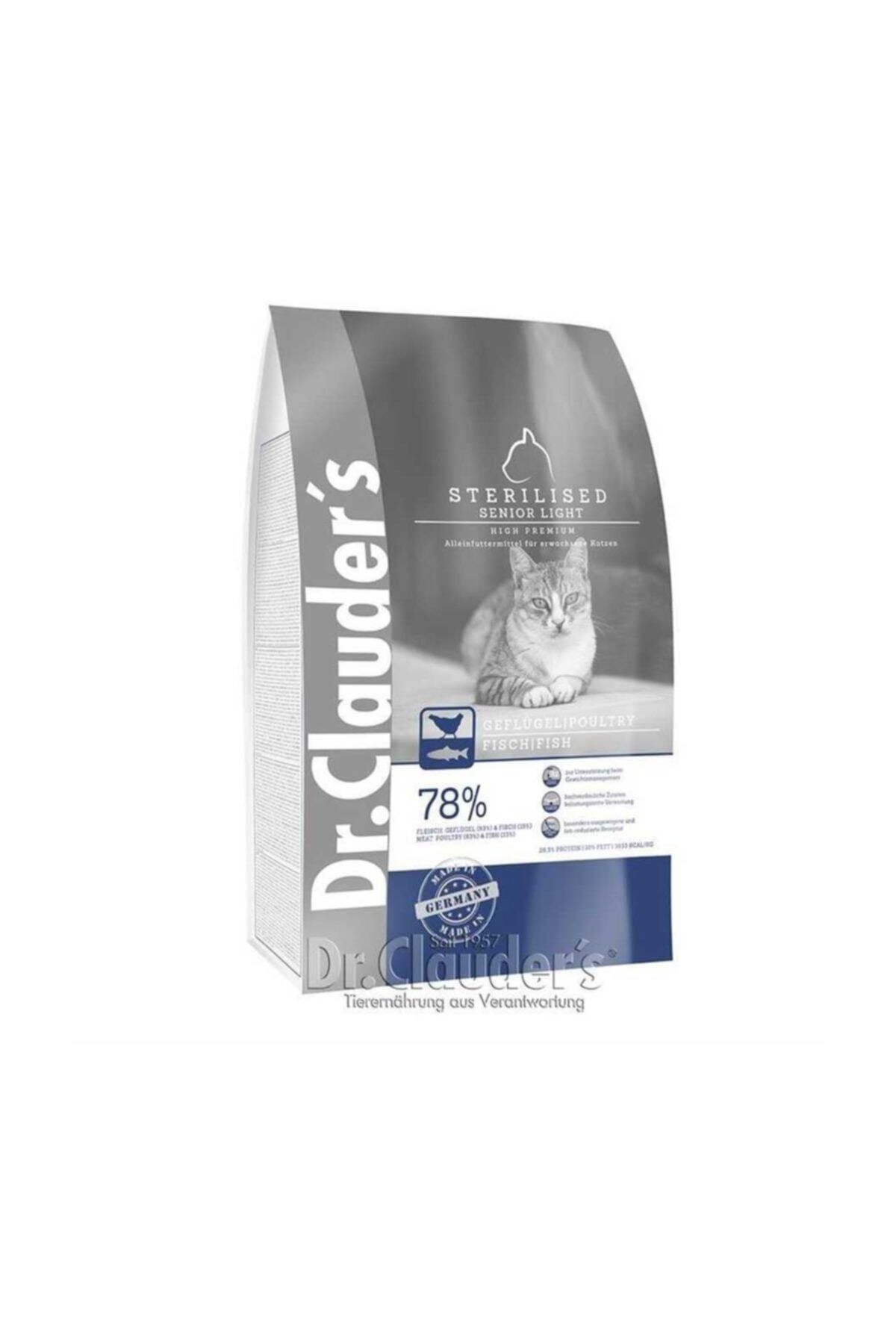 Dr. Clauder Dr.clauders Tavuklu Balıklı Yaşlı Kısır Light Kedi Maması 1,5 Kg