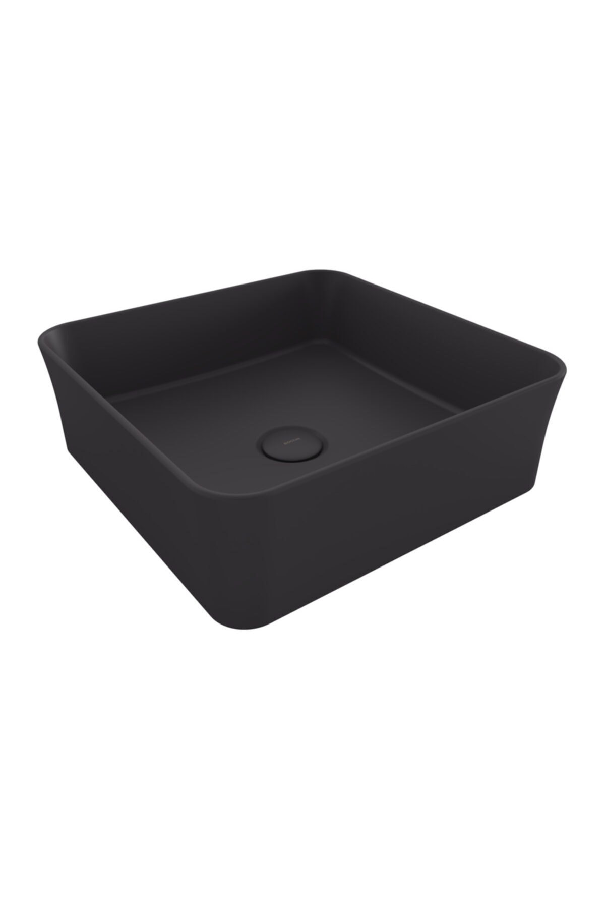 Bocchi Tezgah Üstü Kare 38x38cm. Lavabo - Mat Antrasit