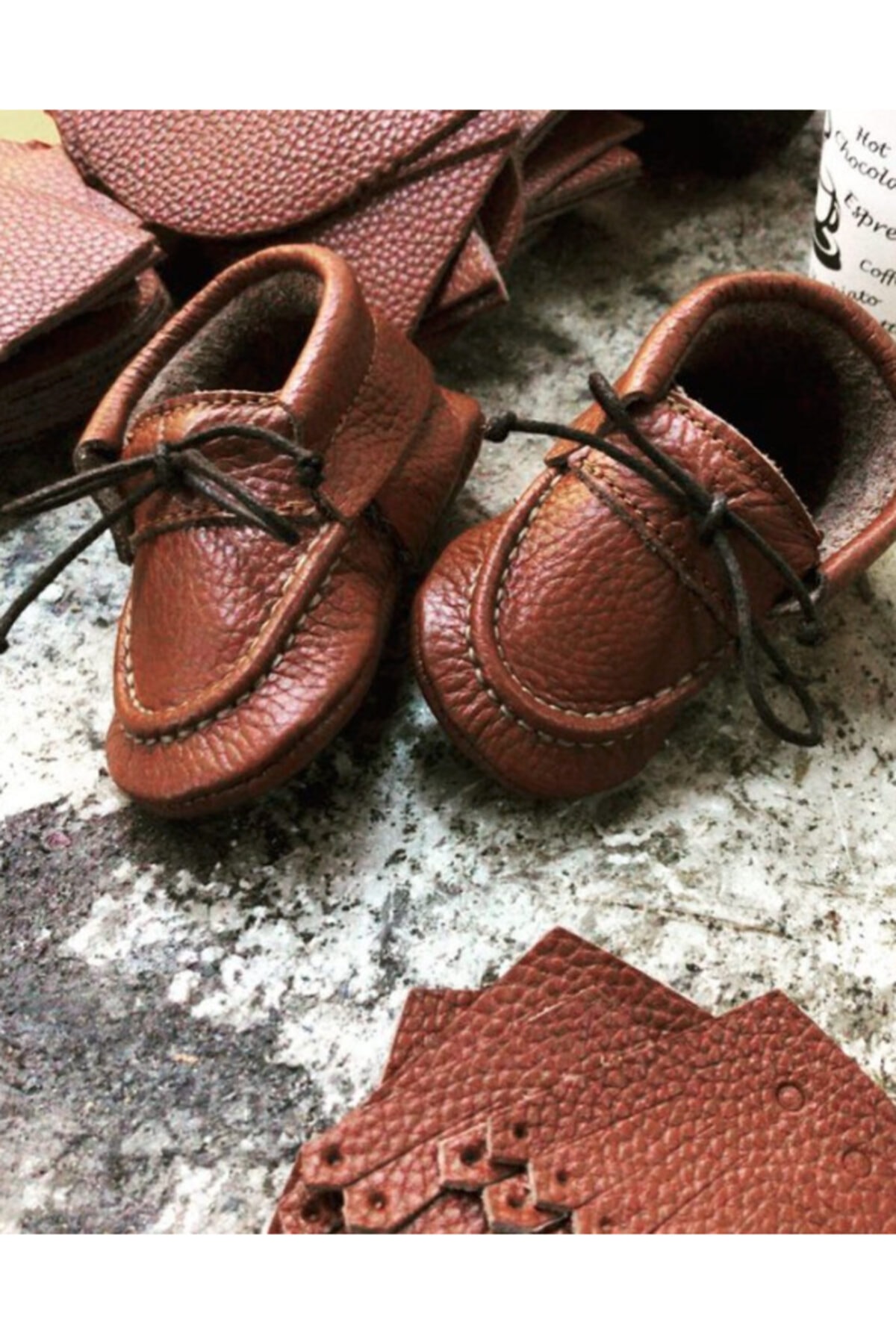 Nevakiddy Moon Taba Hakiki Deri Bebek Ayakkabısı