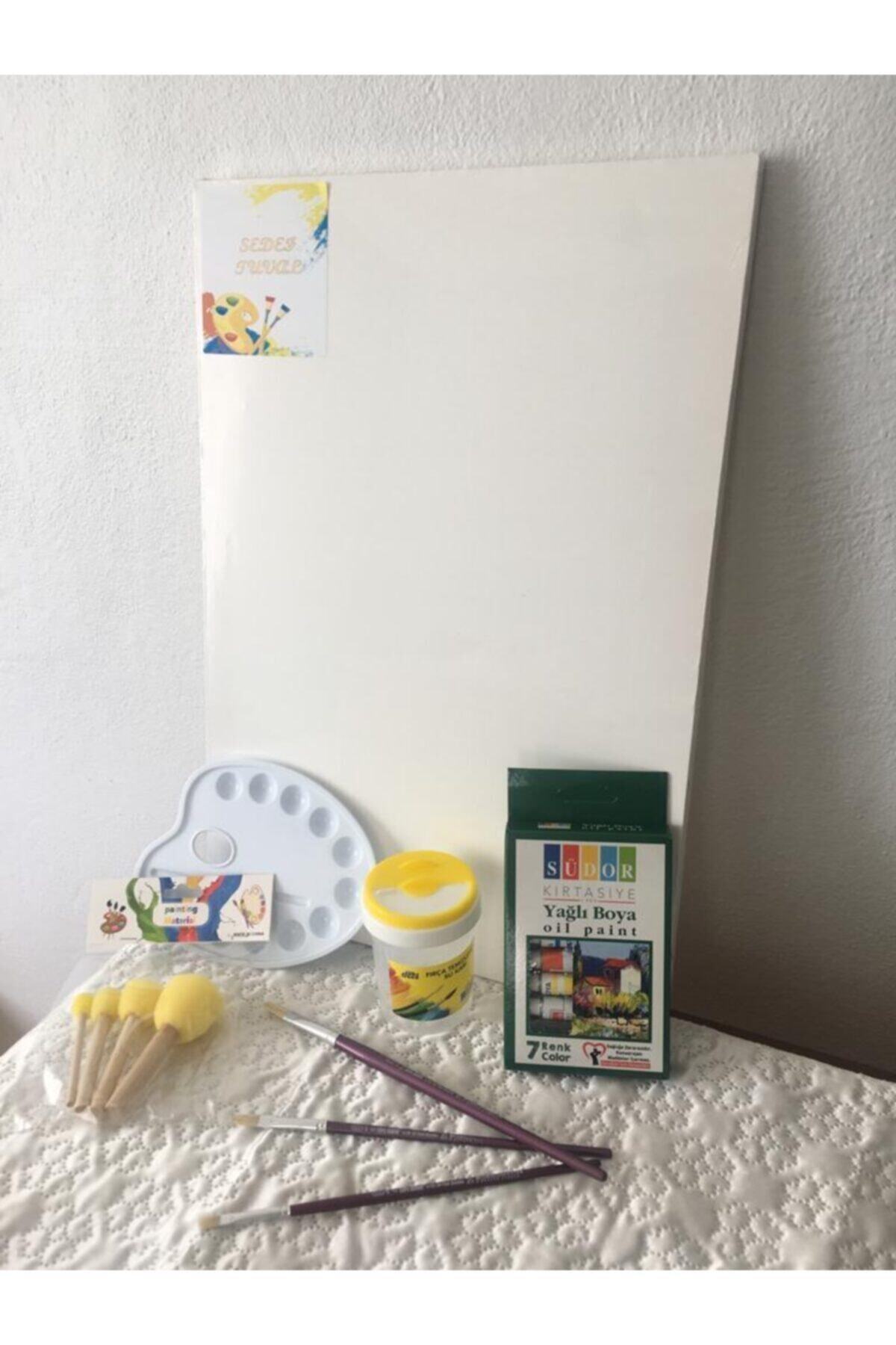 Elif İş Eğitim 35x50 Sedef Tuval Yağlı Boya Başlangıç Seti Öğrenci Tipi