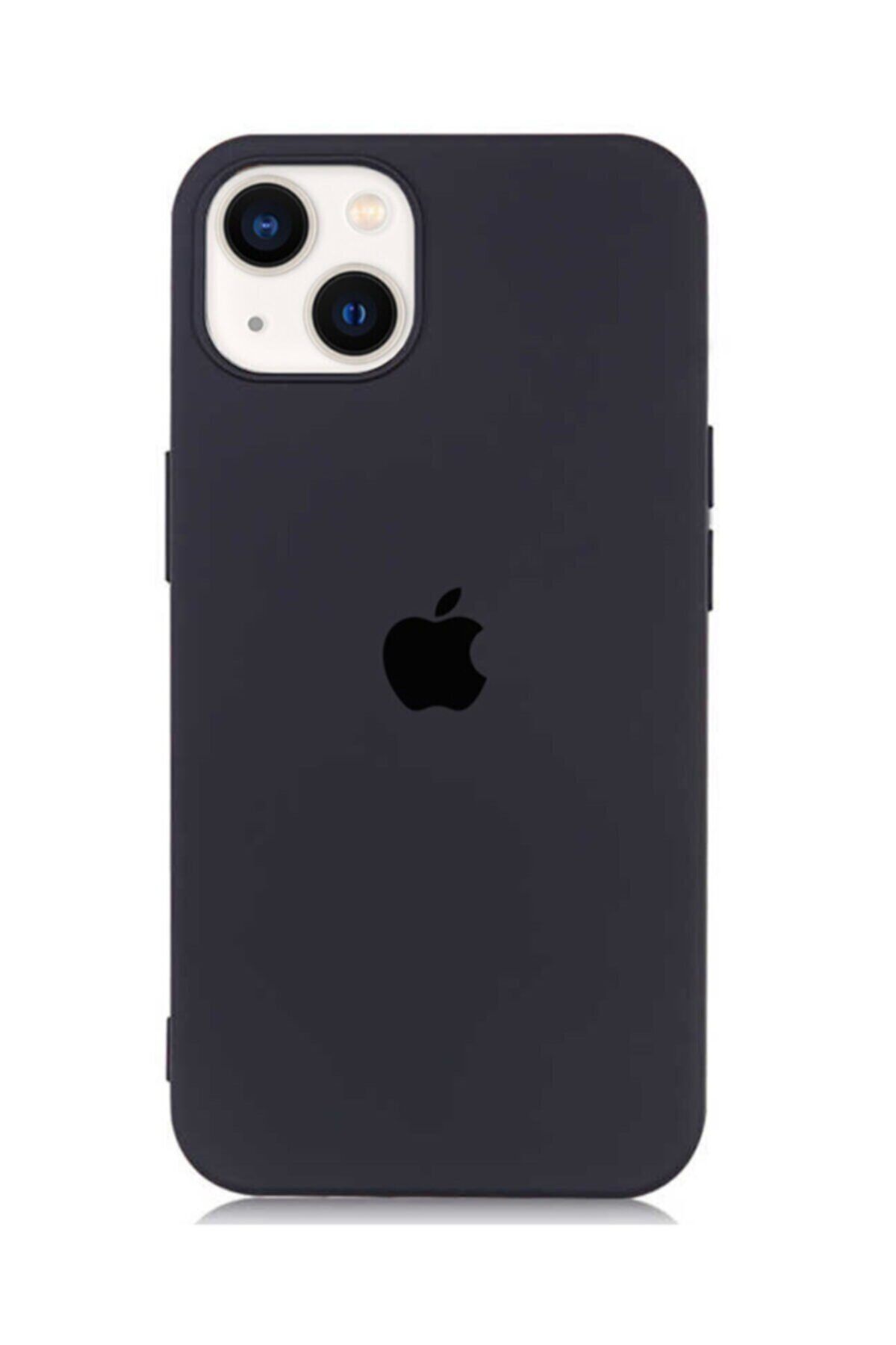 Gritty Iphone 13 Uyumlu Siyah Logolu Telefon Kılıfı